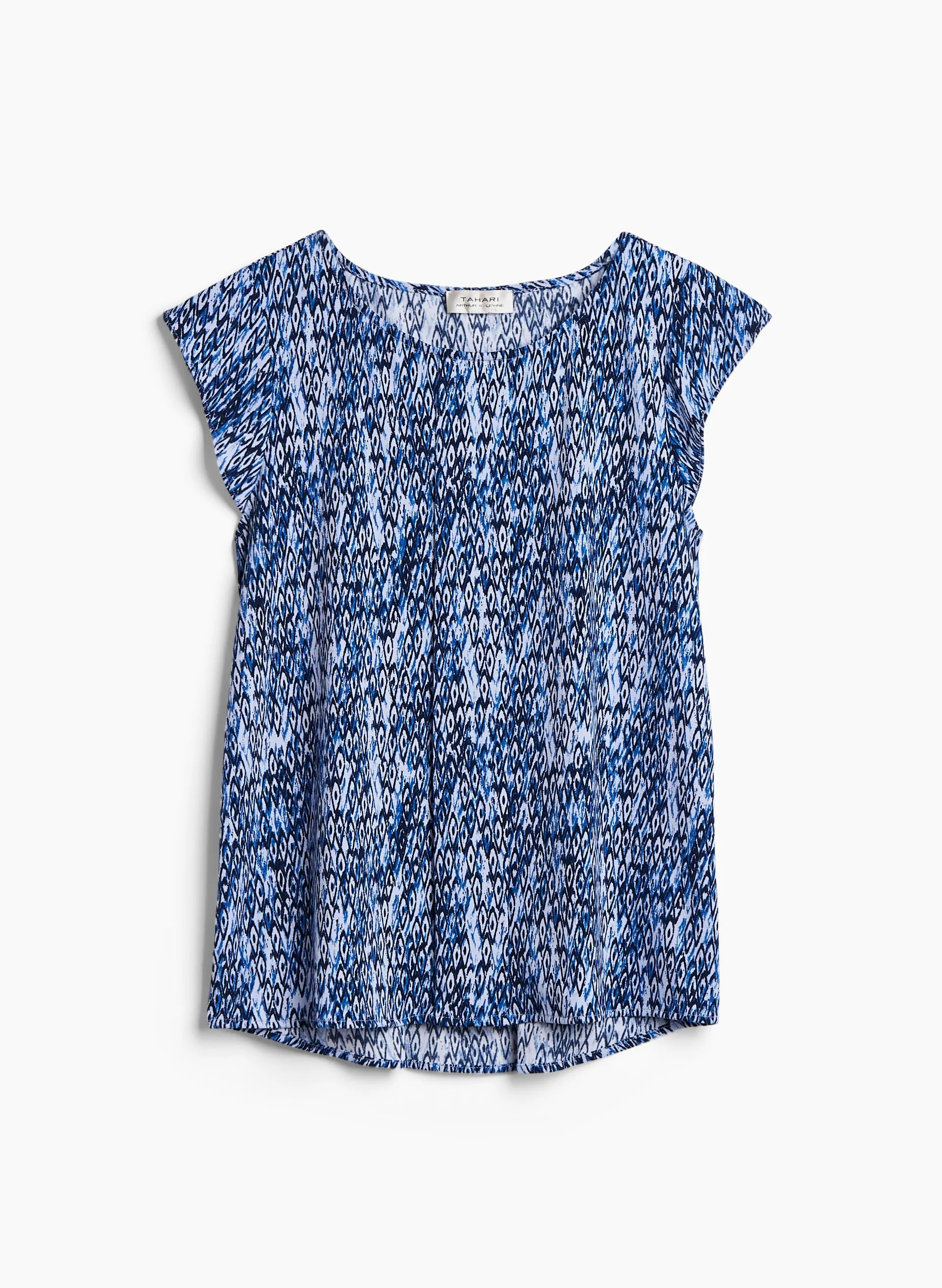 Geometric Print Cap Sleeve Top sold by Laura product image thumbnail 5