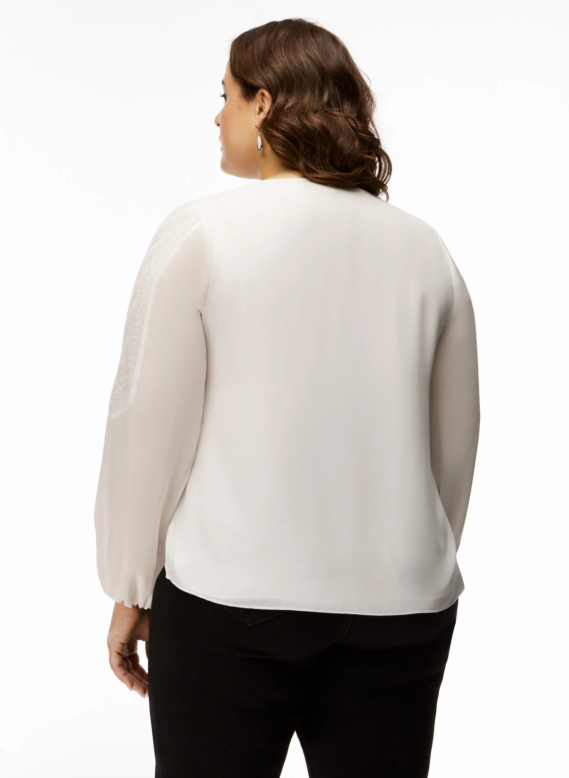 Embroidered Puff Sleeve Blouse sold by Laura product image thumbnail 3