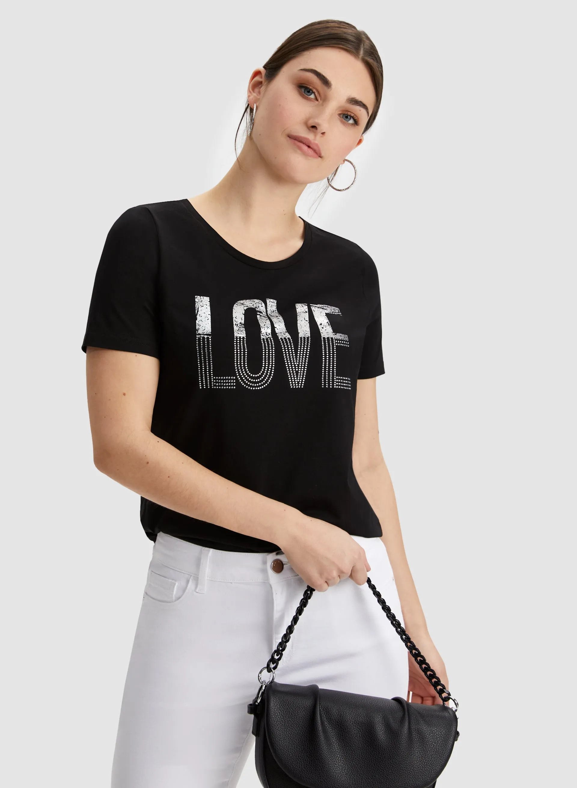 Text Print Tee sold by Laura