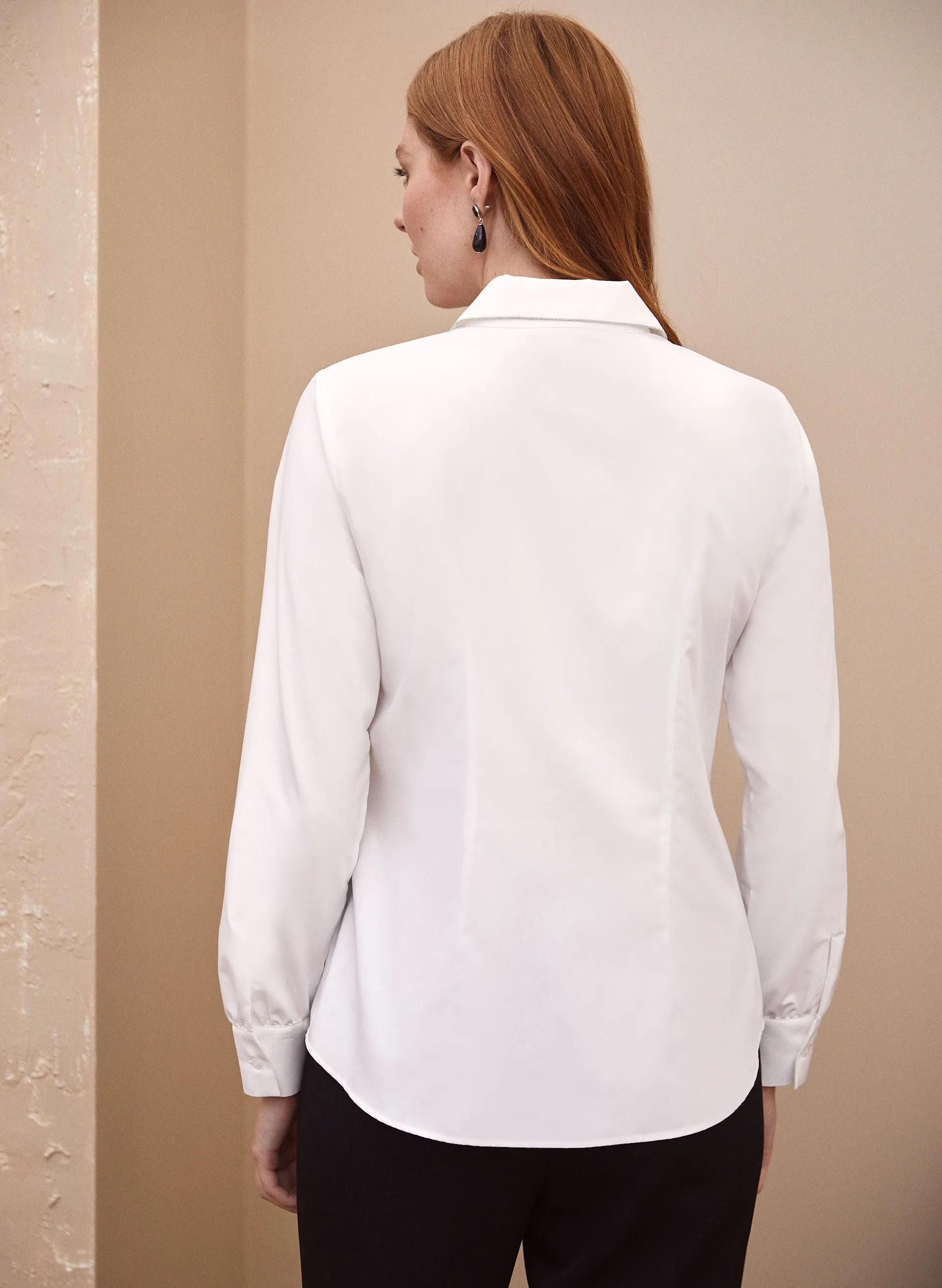 Rhinestone Detail Collar Blouse sold by Laura product image thumbnail 3