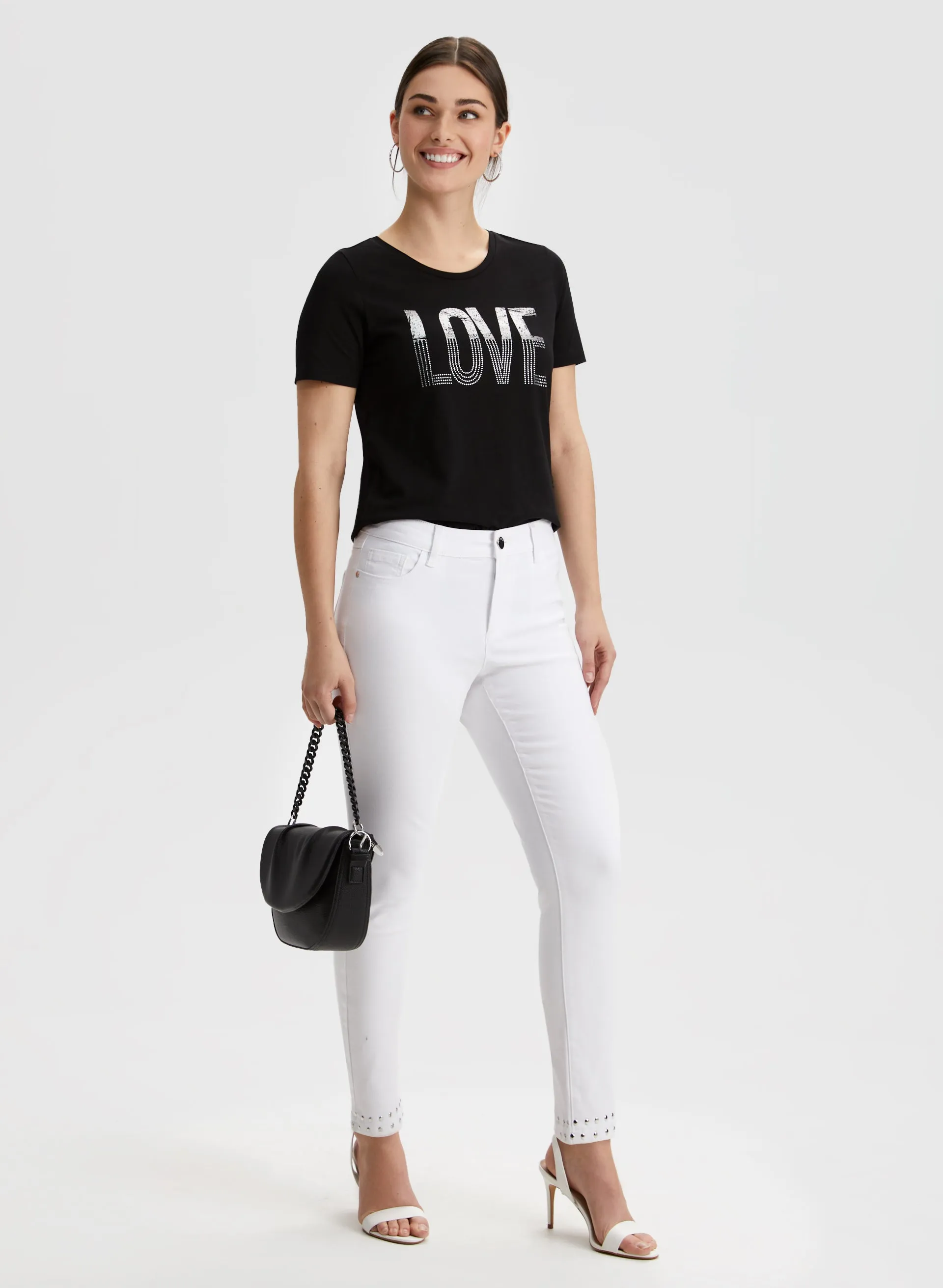 Text Print Tee sold by Laura product image thumbnail 4