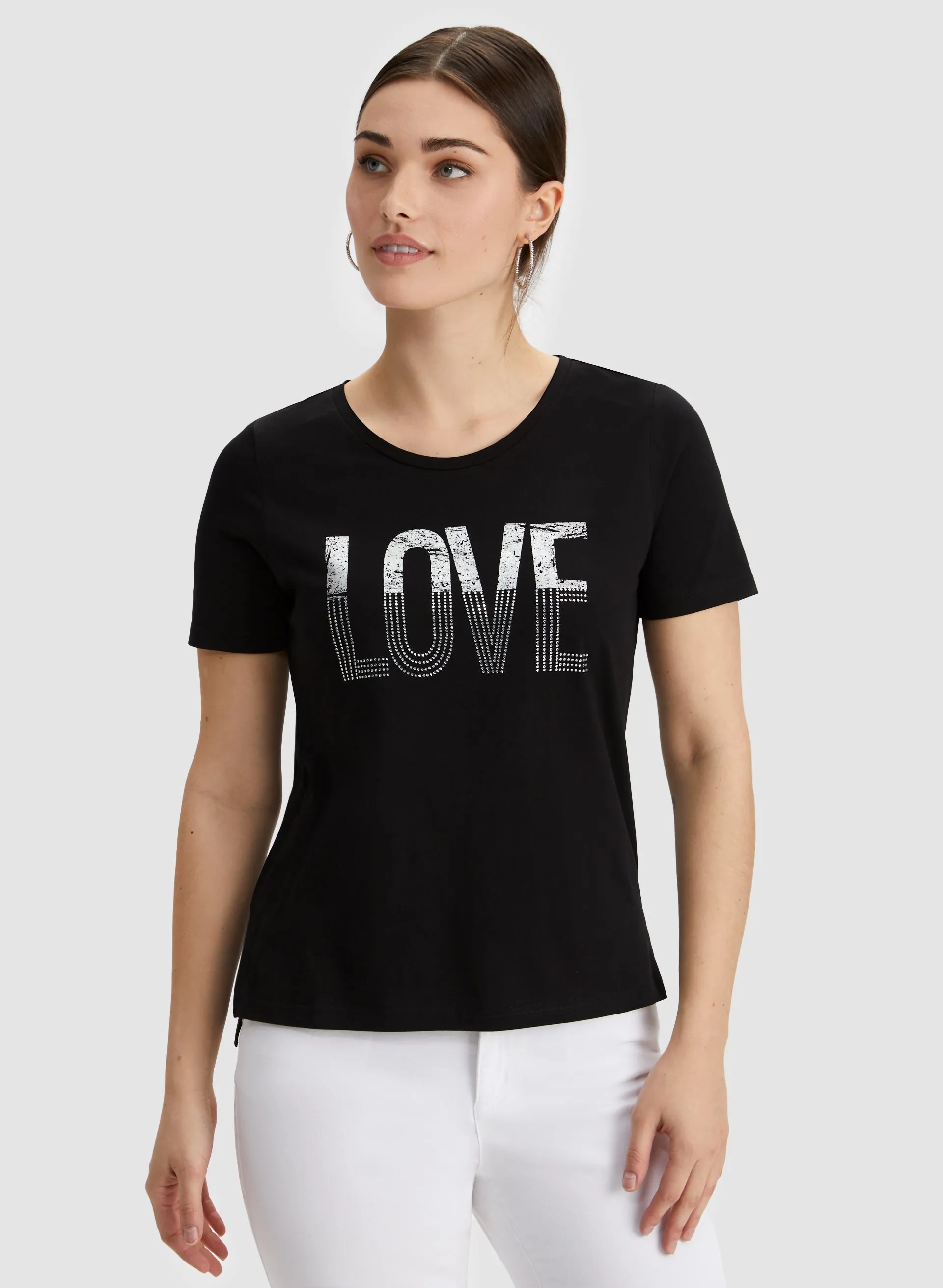 Text Print Tee sold by Laura product image thumbnail 5