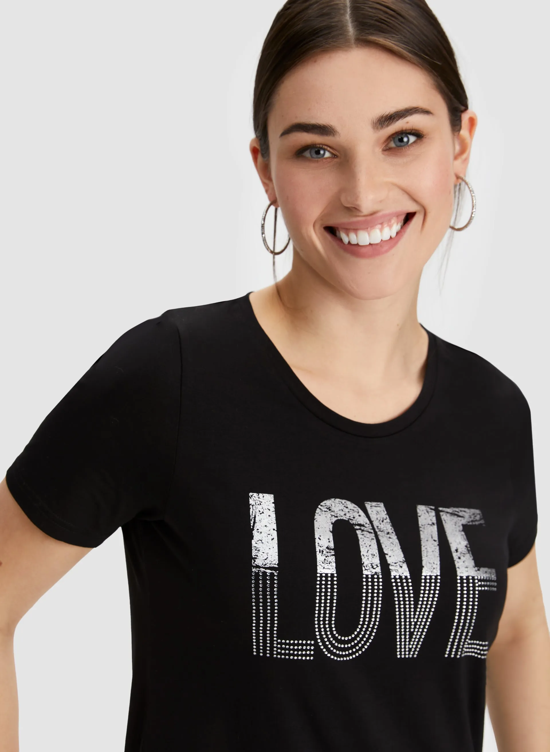 Text Print Tee sold by Laura product image thumbnail 3