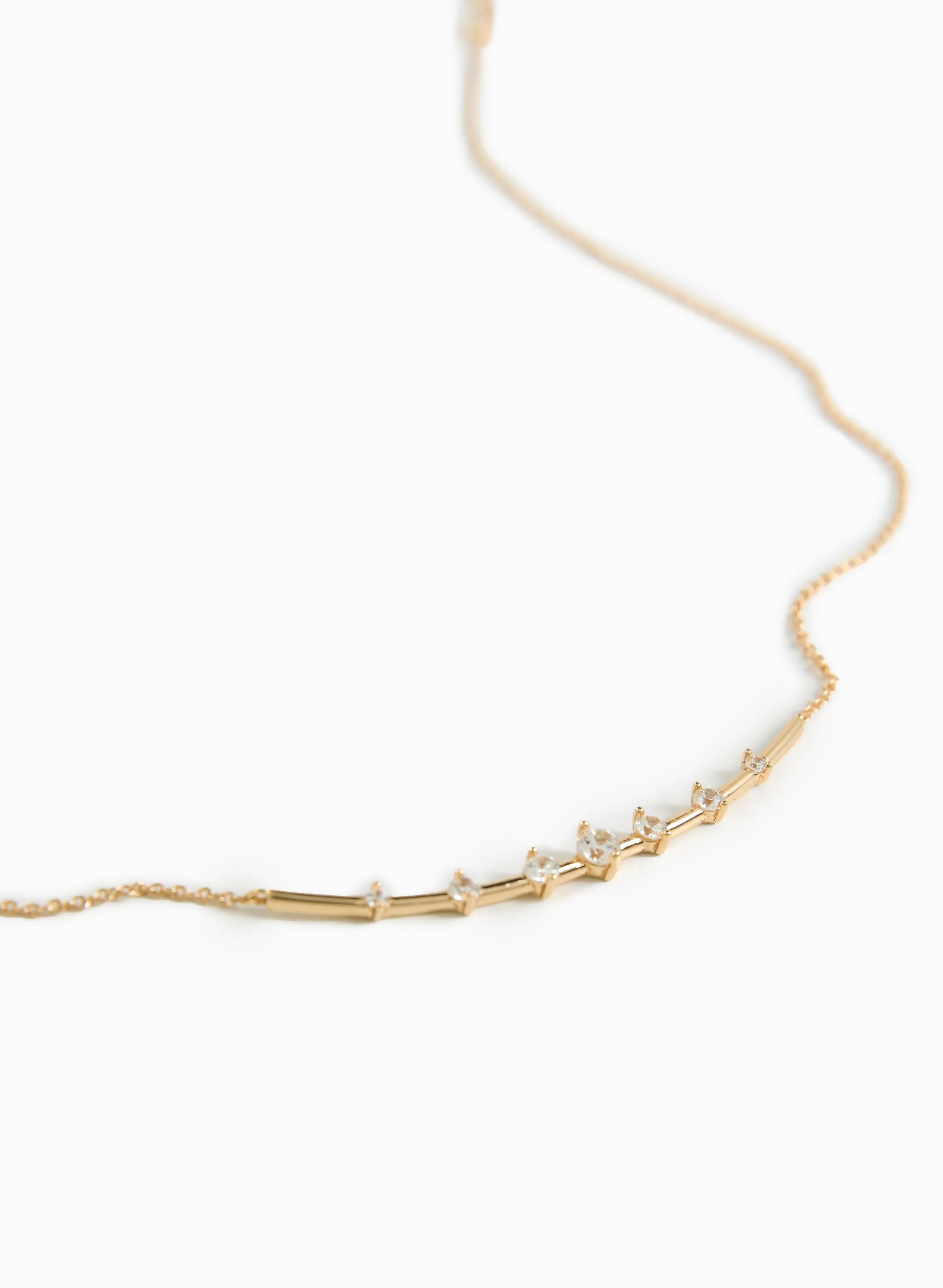 Graduated Stone Chain Necklace sold by Laura product image thumbnail 2