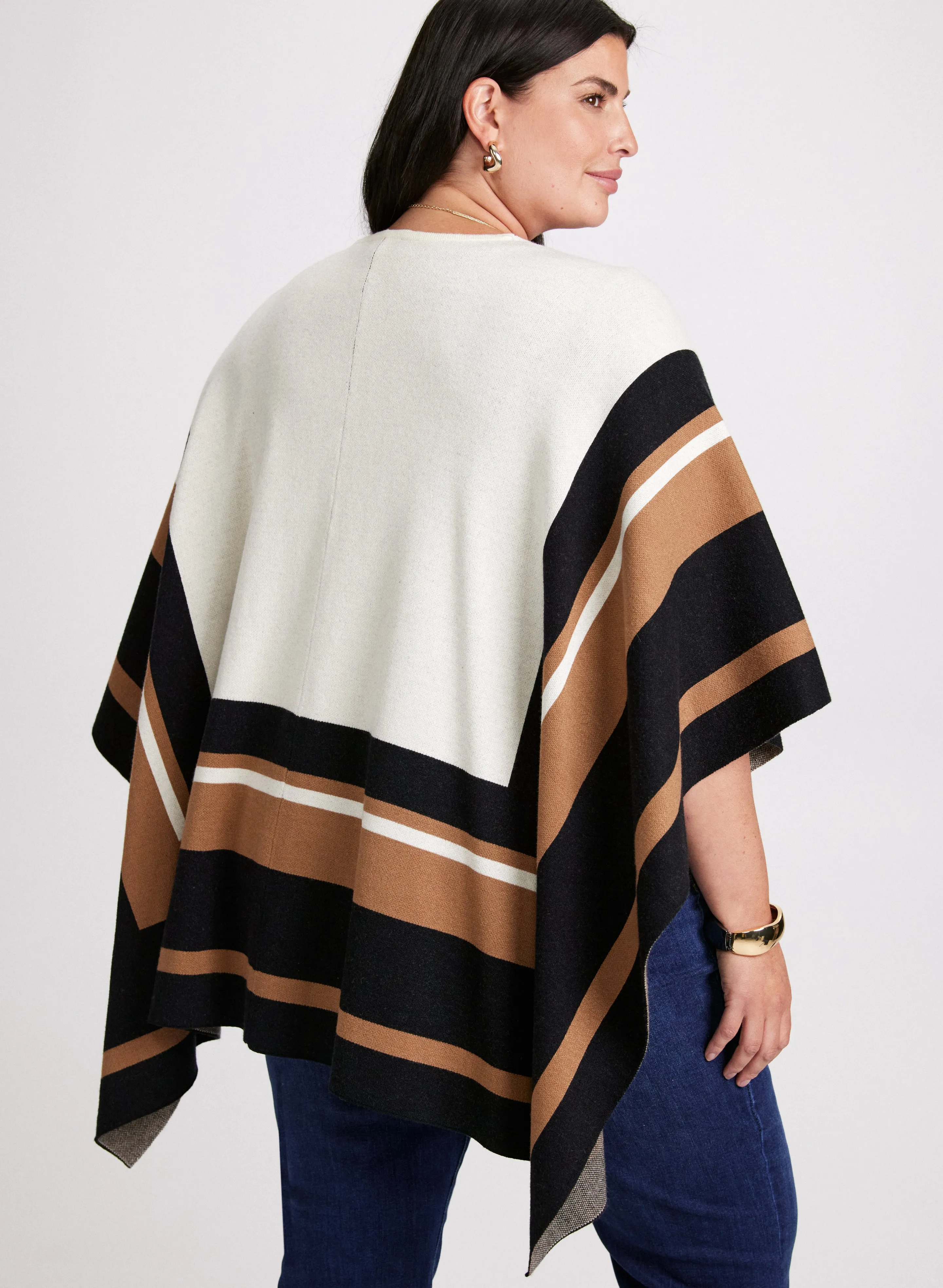 Striped Colour-Block Shawl sold by Laura product image thumbnail 4