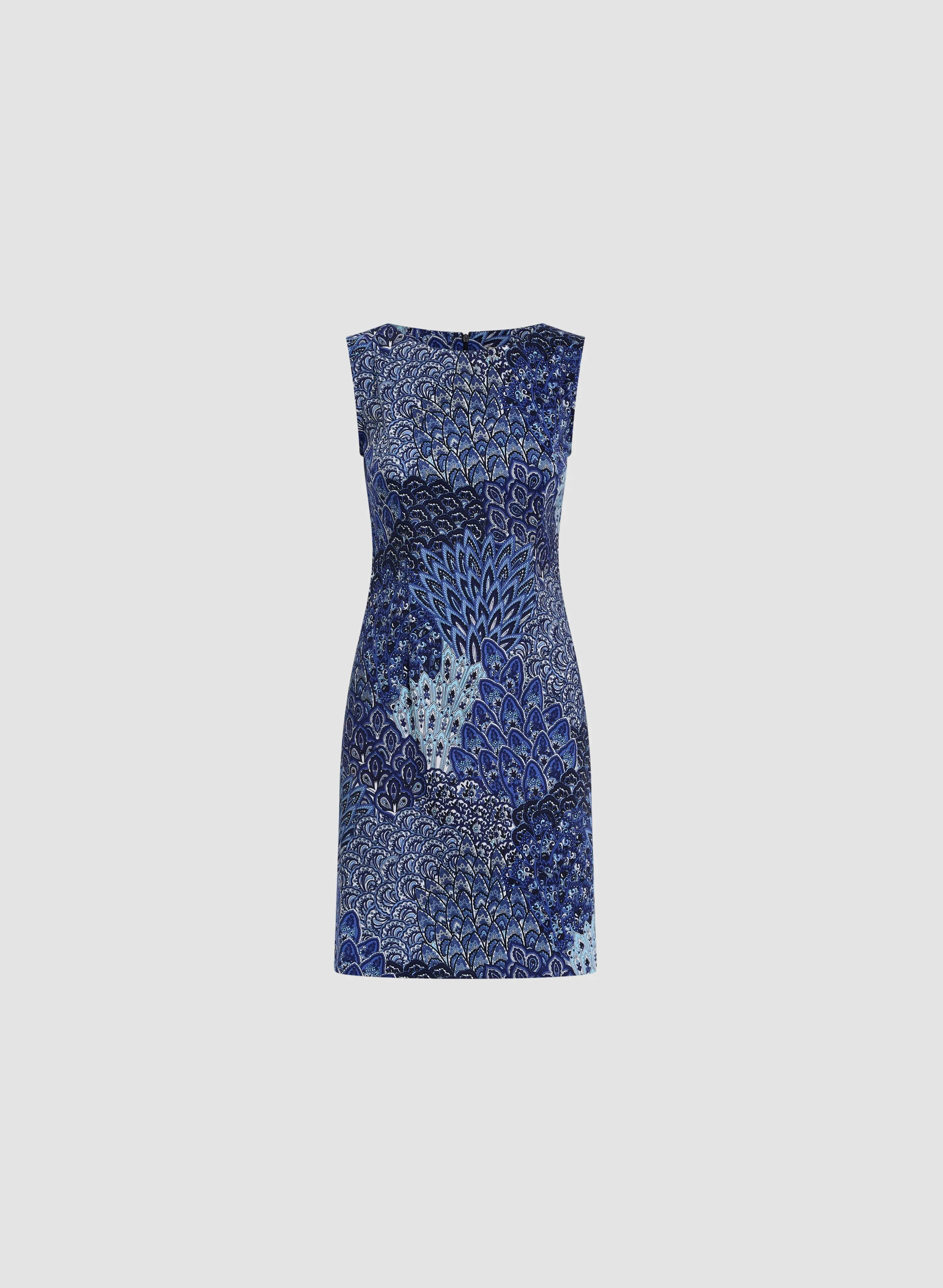 Sleeveless Feather Print Dress sold by Laura product image thumbnail 5