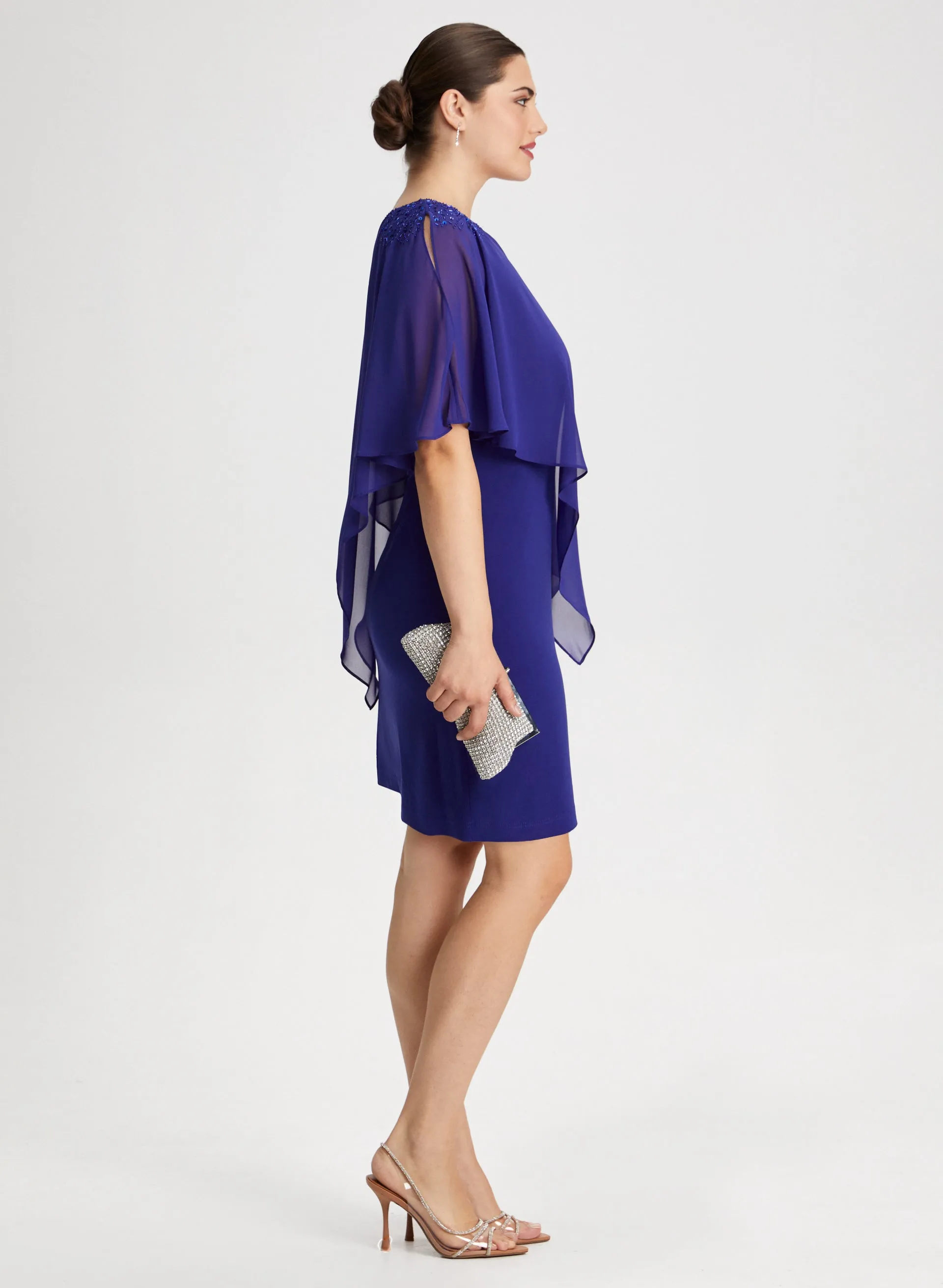 Beaded Detail Poncho Dress sold by Laura product image thumbnail 2