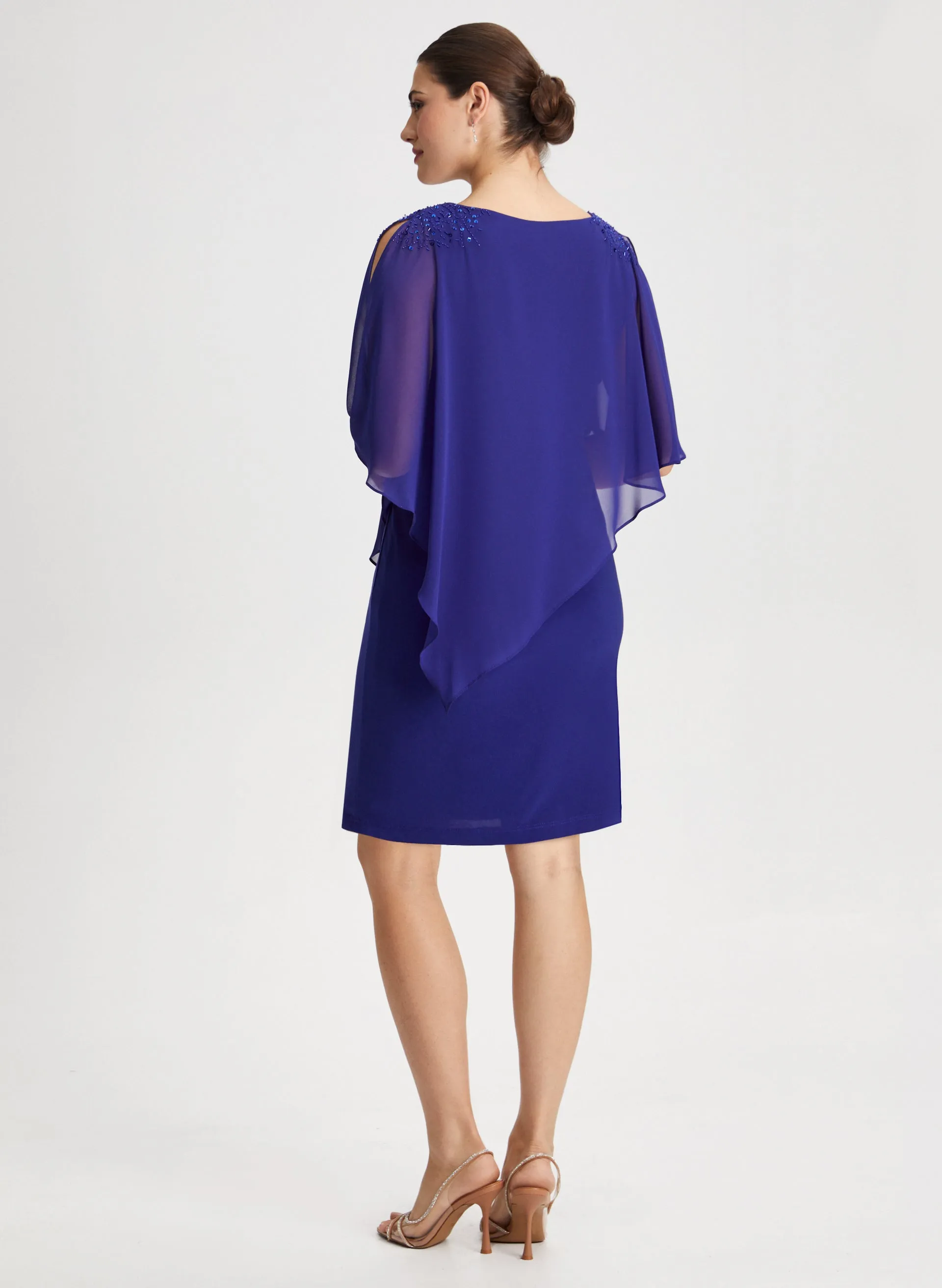 Beaded Detail Poncho Dress sold by Laura product image thumbnail 3