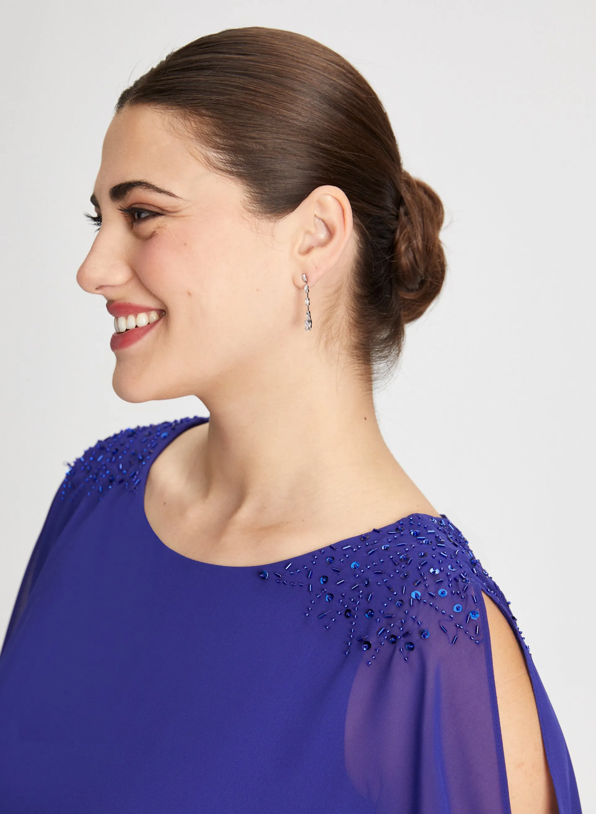 Beaded Detail Poncho Dress sold by Laura product image thumbnail 4