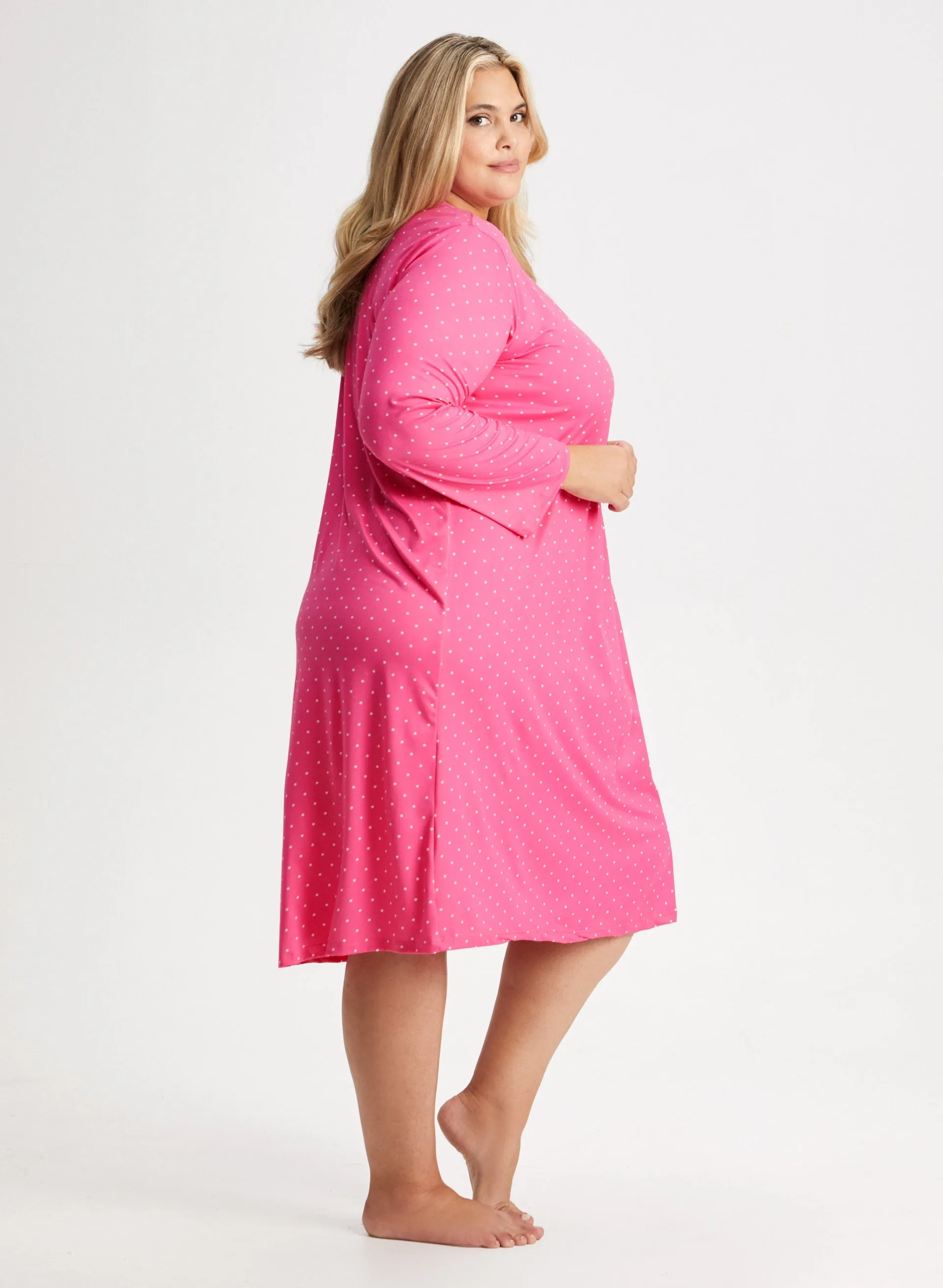 Polka Dot Print Nightgown sold by Laura product image thumbnail 3