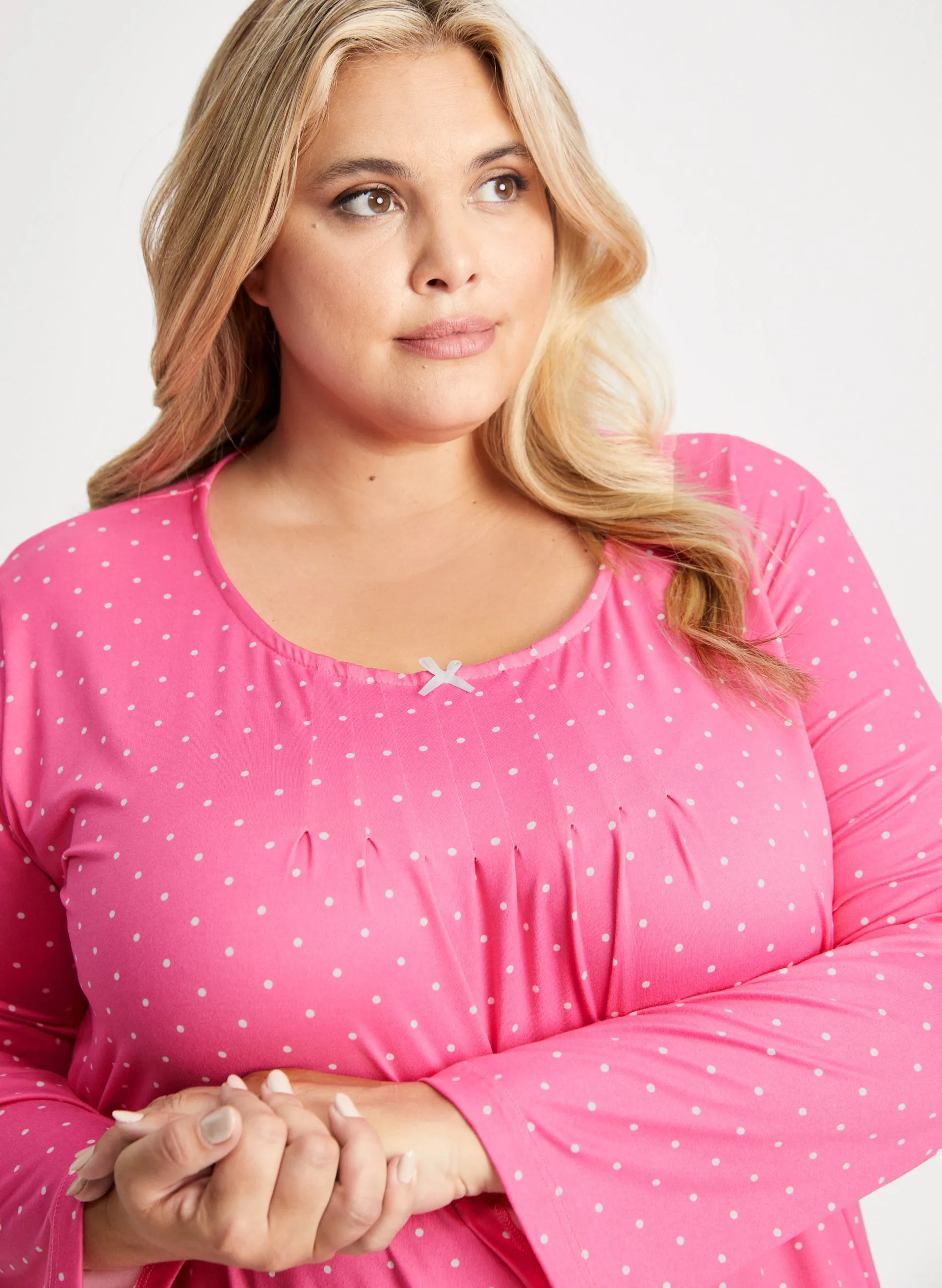 Polka Dot Print Nightgown sold by Laura product image thumbnail 4