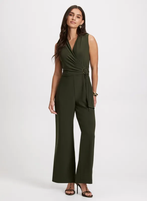 Crossover Sleeveless Jumpsuit sold by Laura