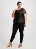 Zebra Print Top & Bow Detail Pants sold by Laura