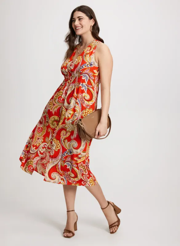Paisley Print Midi Dress sold by Laura