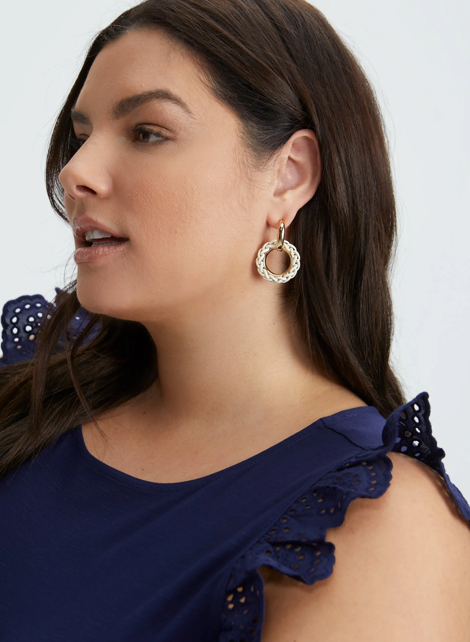 Eyelet Cap Sleeve Tee sold by Laura product image thumbnail 2