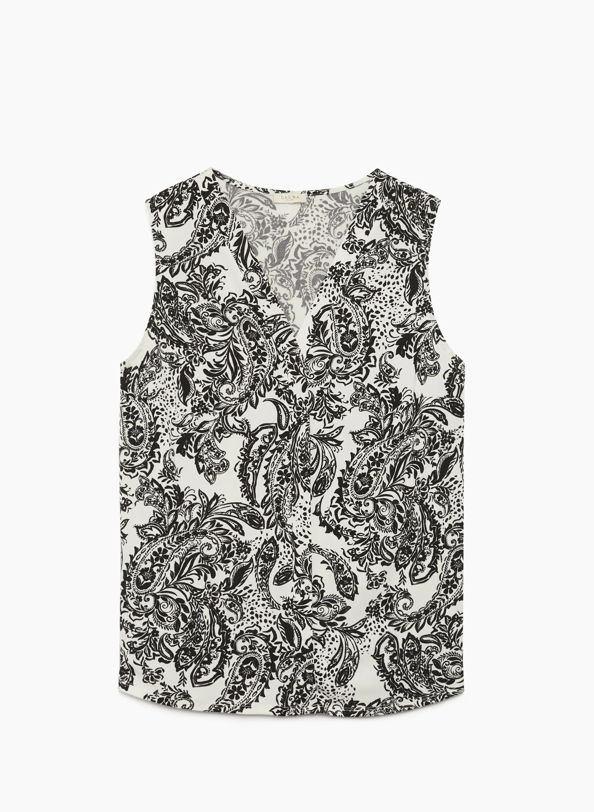 Paisley Print V-Neck Top sold by Laura product image thumbnail 5