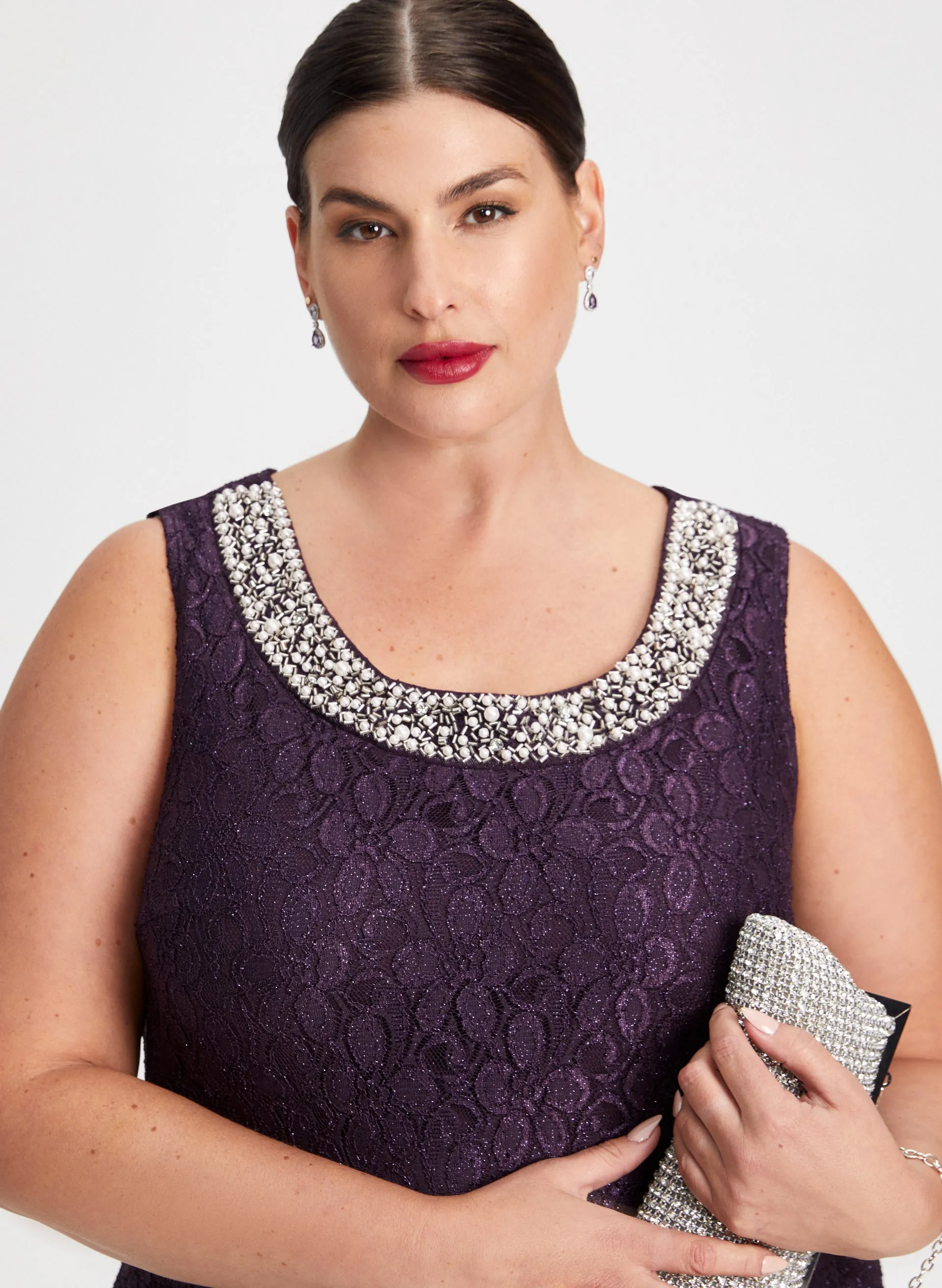 Sequin Lace Dress & Jacket Set sold by Laura product image thumbnail 4