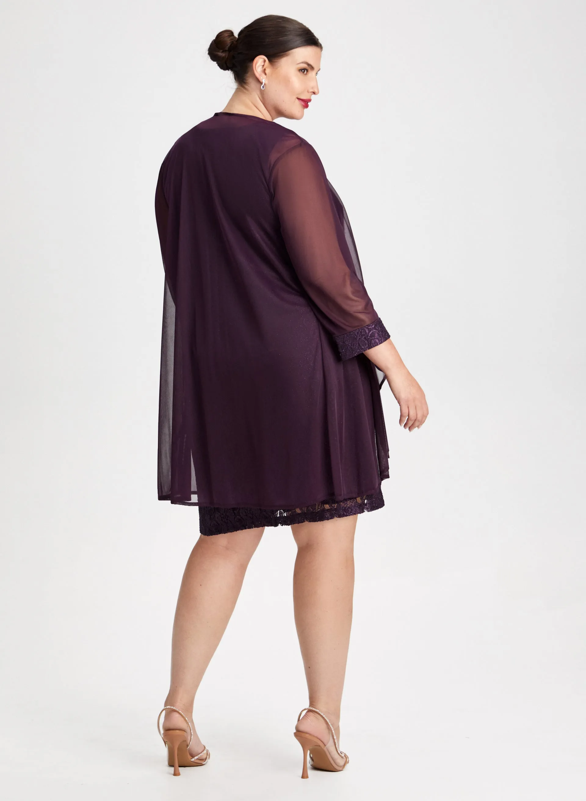 Sequin Lace Dress & Jacket Set sold by Laura product image thumbnail 2