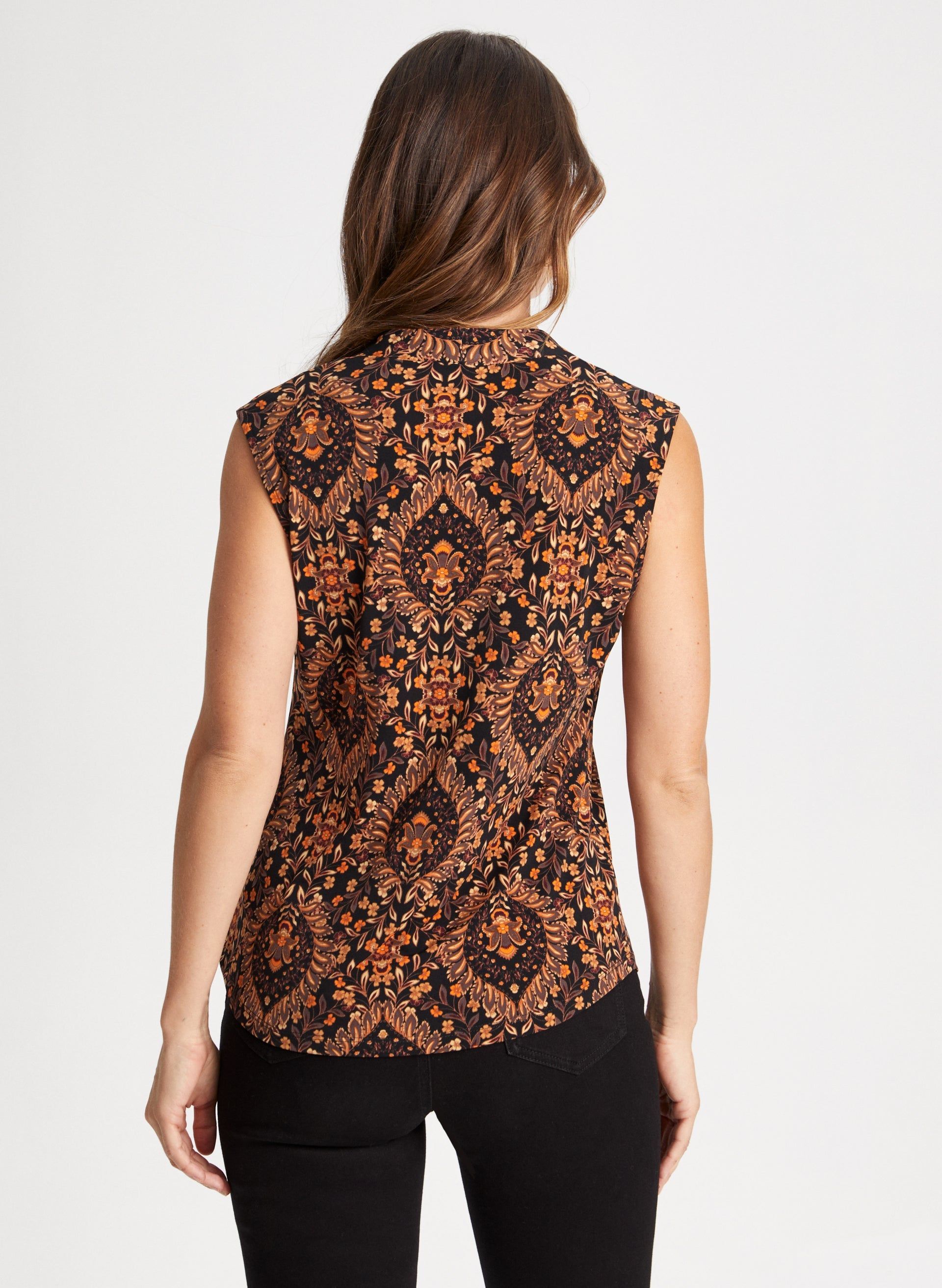 Medallion Motif Sleeveless Top sold by Laura product image thumbnail 2