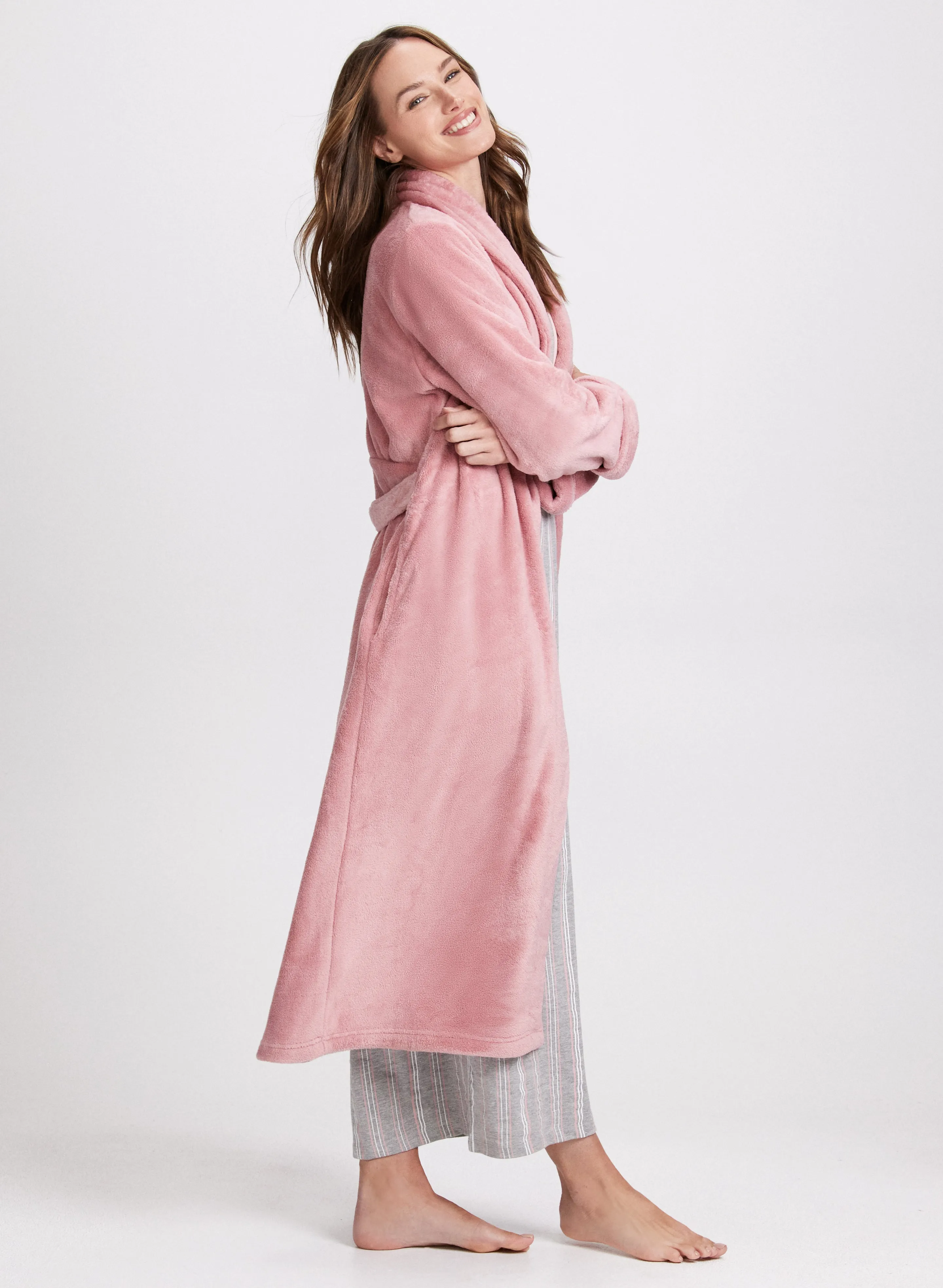 Belted Fleece Robe sold by Laura product image thumbnail 2