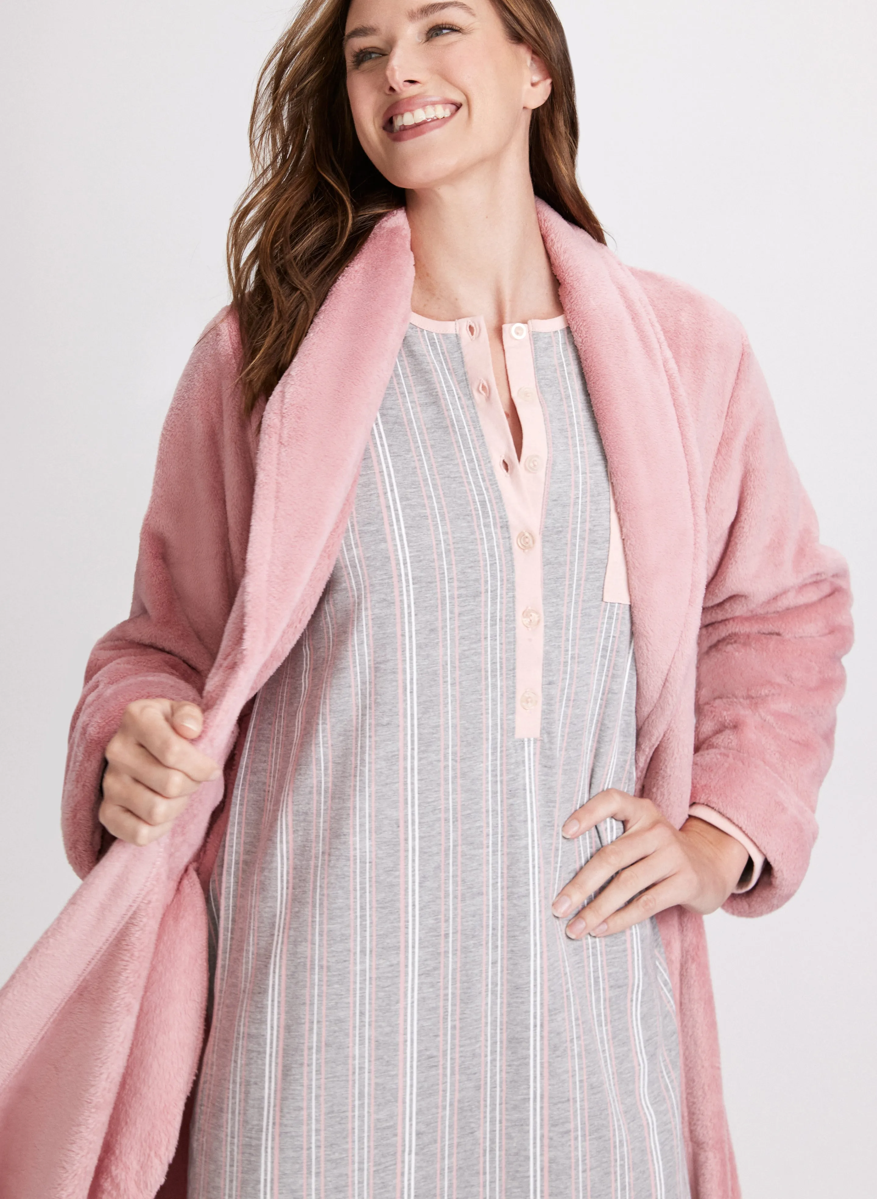 Belted Fleece Robe sold by Laura product image thumbnail 4