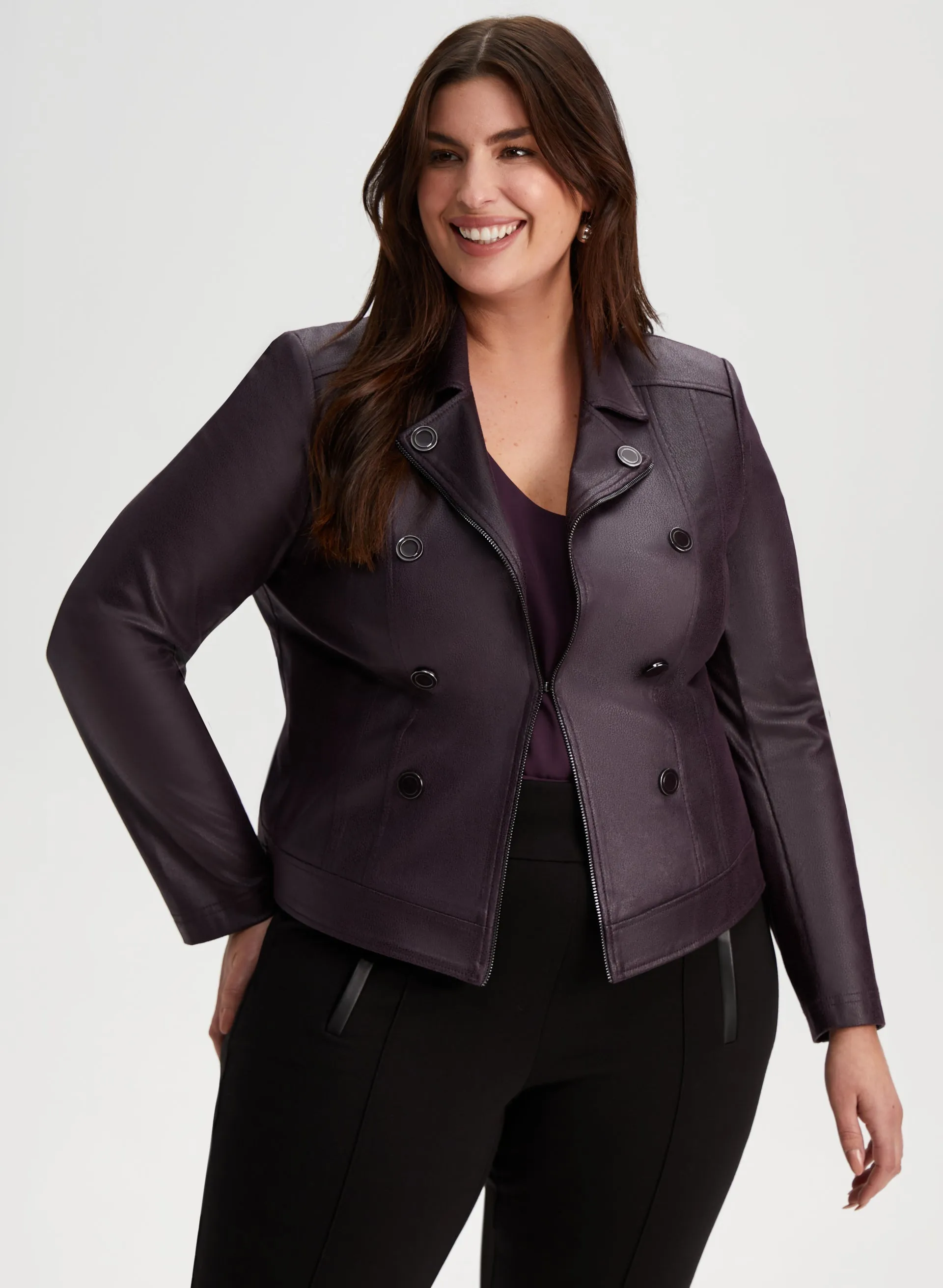 Faux Suede Jacket sold by Laura