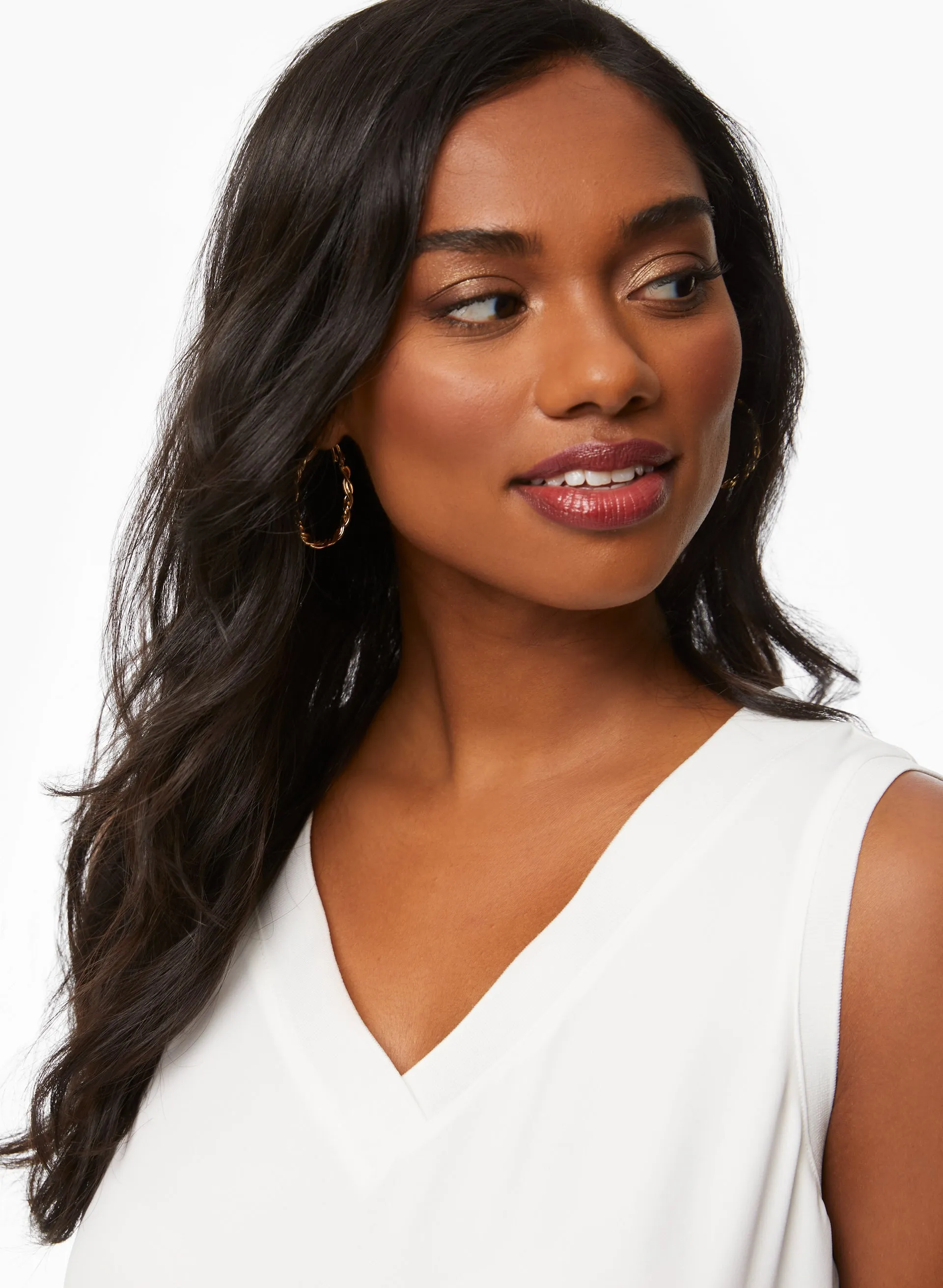 Sleeveless V-Neck Blouse sold by Laura product image thumbnail 2