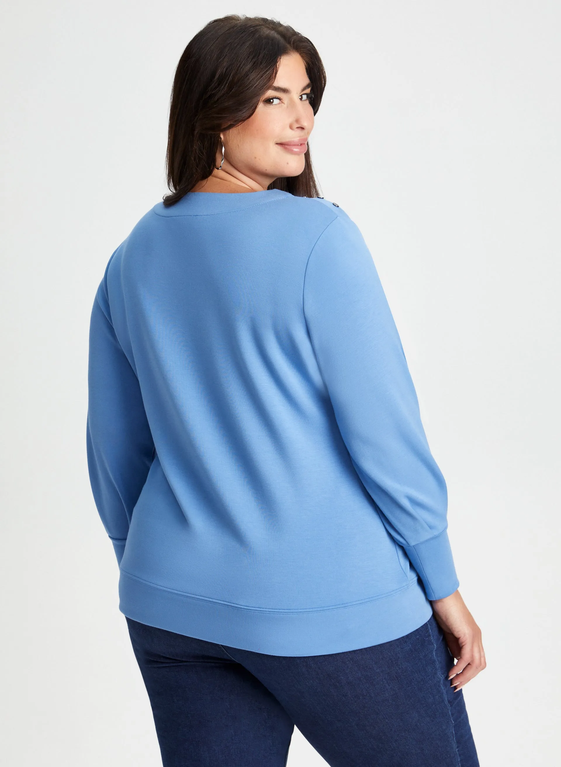 Rivet Detail Puff Sleeve Top sold by Laura product image thumbnail 4