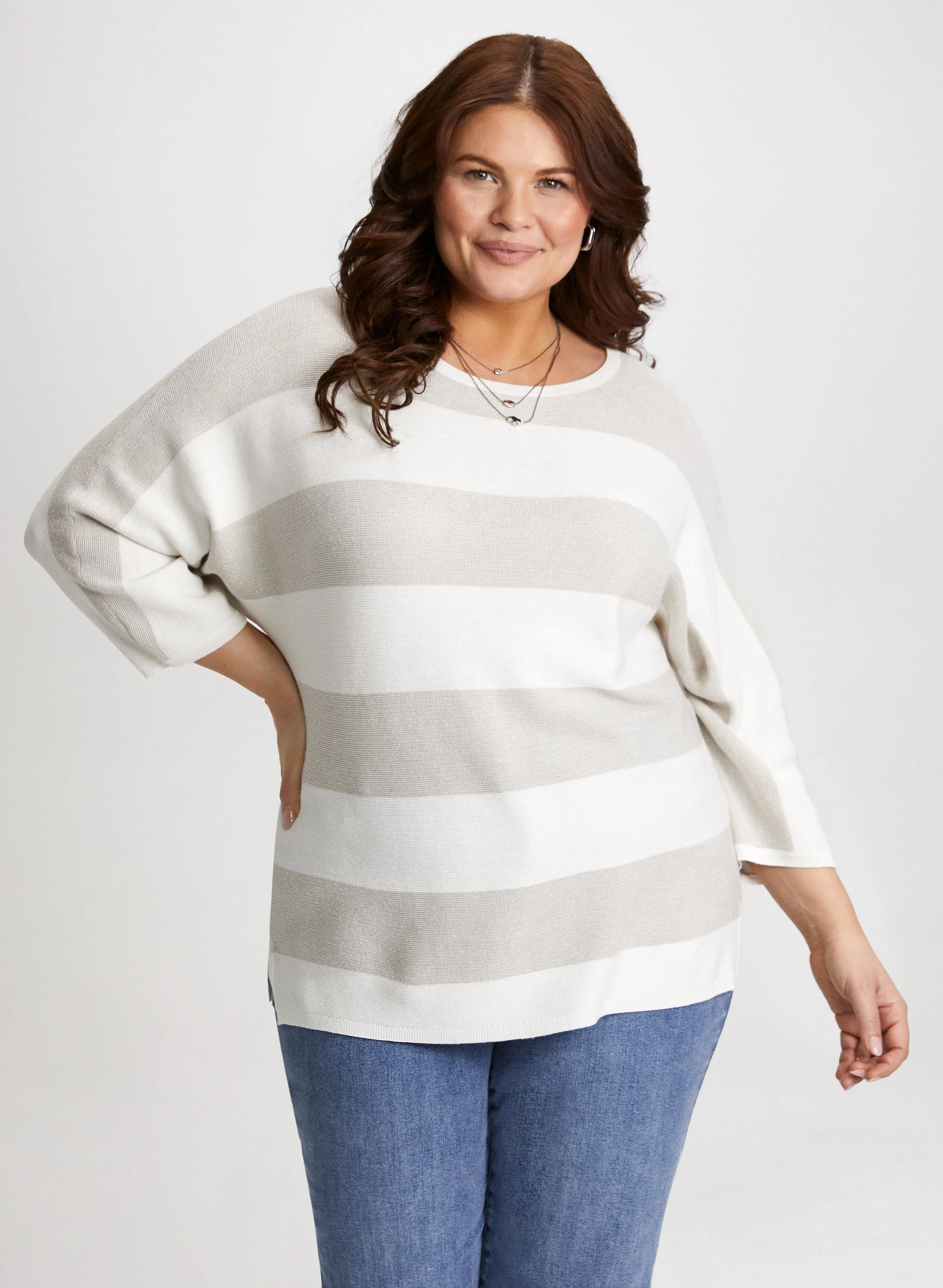 Striped Boat Neck Sweater sold by Laura product image thumbnail 5