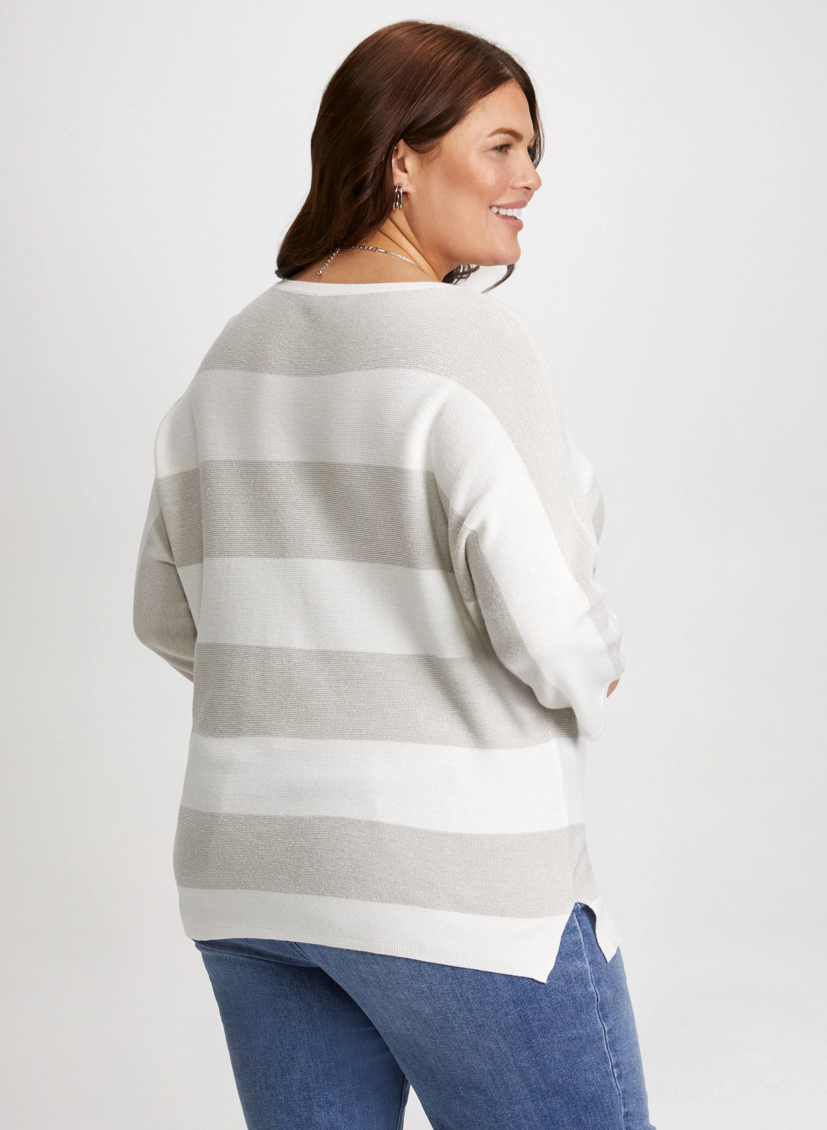 Striped Boat Neck Sweater sold by Laura product image thumbnail 4