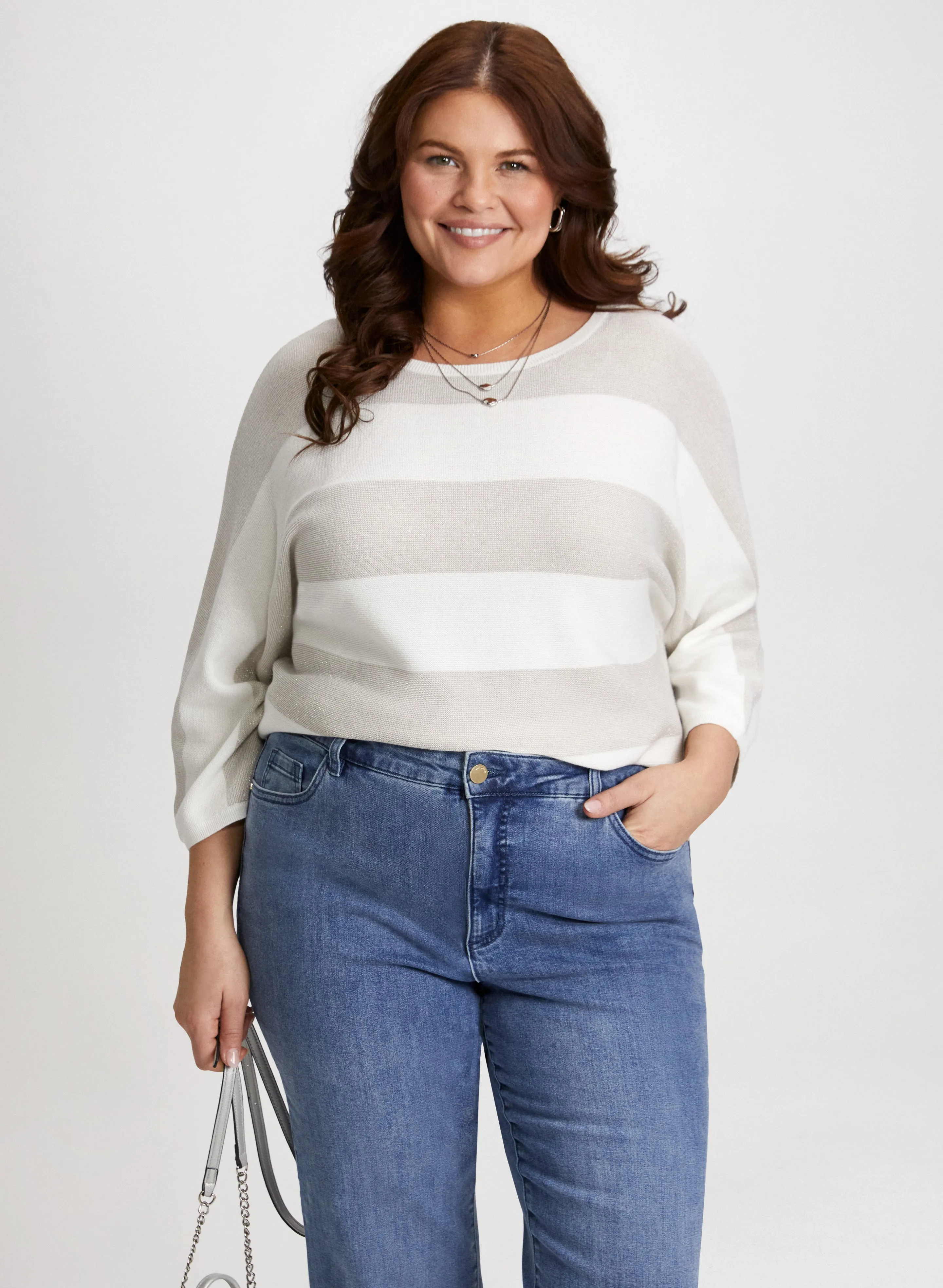 Striped Boat Neck Sweater sold by Laura