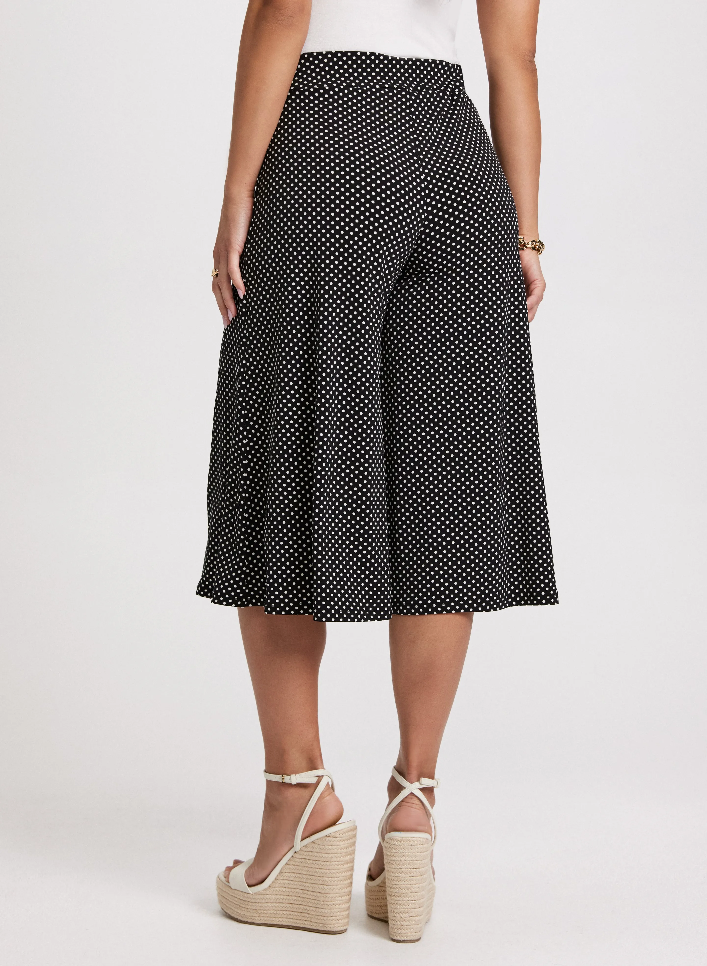 Pull-On Polka Dot Wide Leg Capris sold by Laura product image thumbnail 2