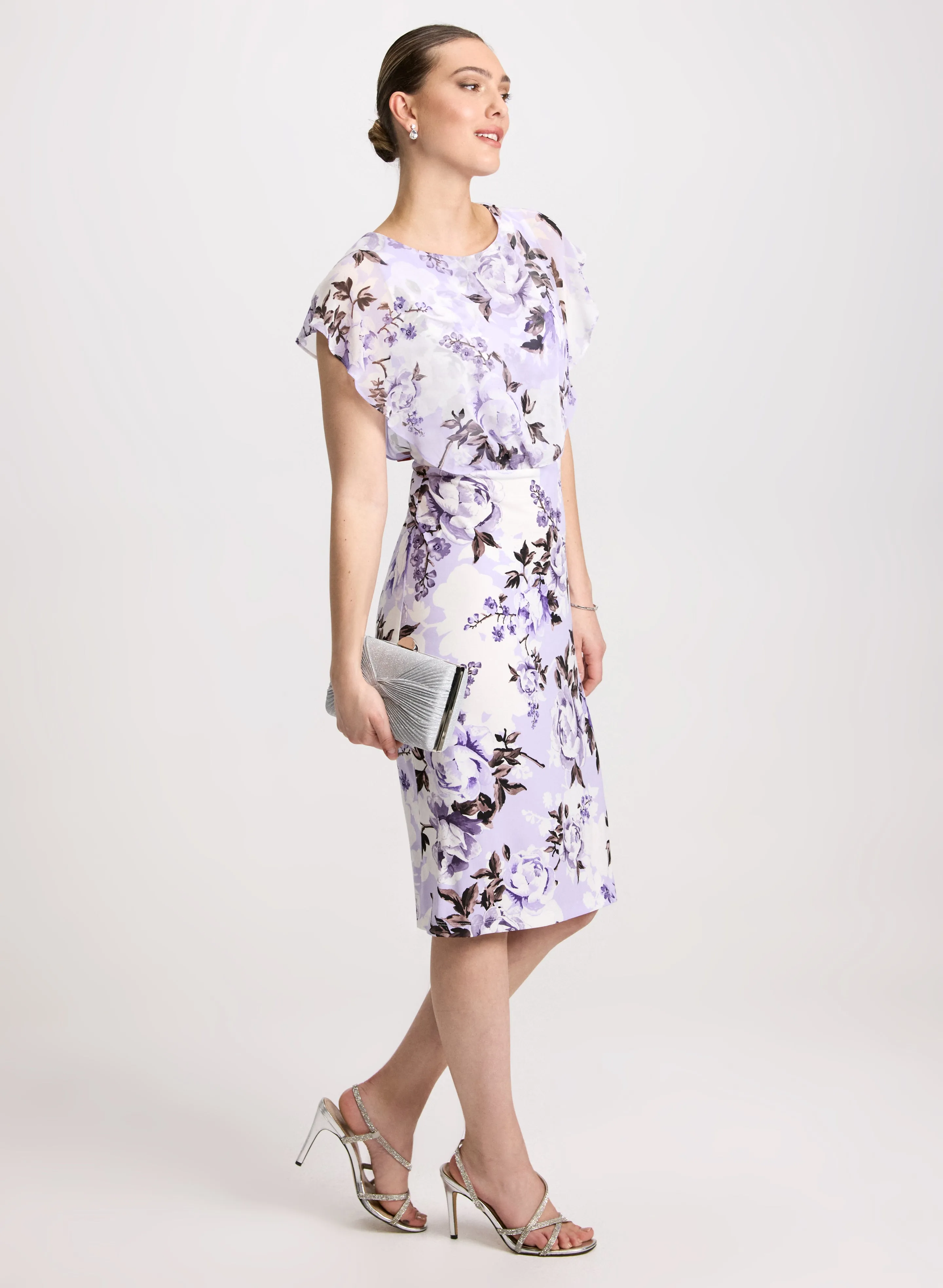 Ruffled Floral Midi Dress sold by Laura product image thumbnail 2