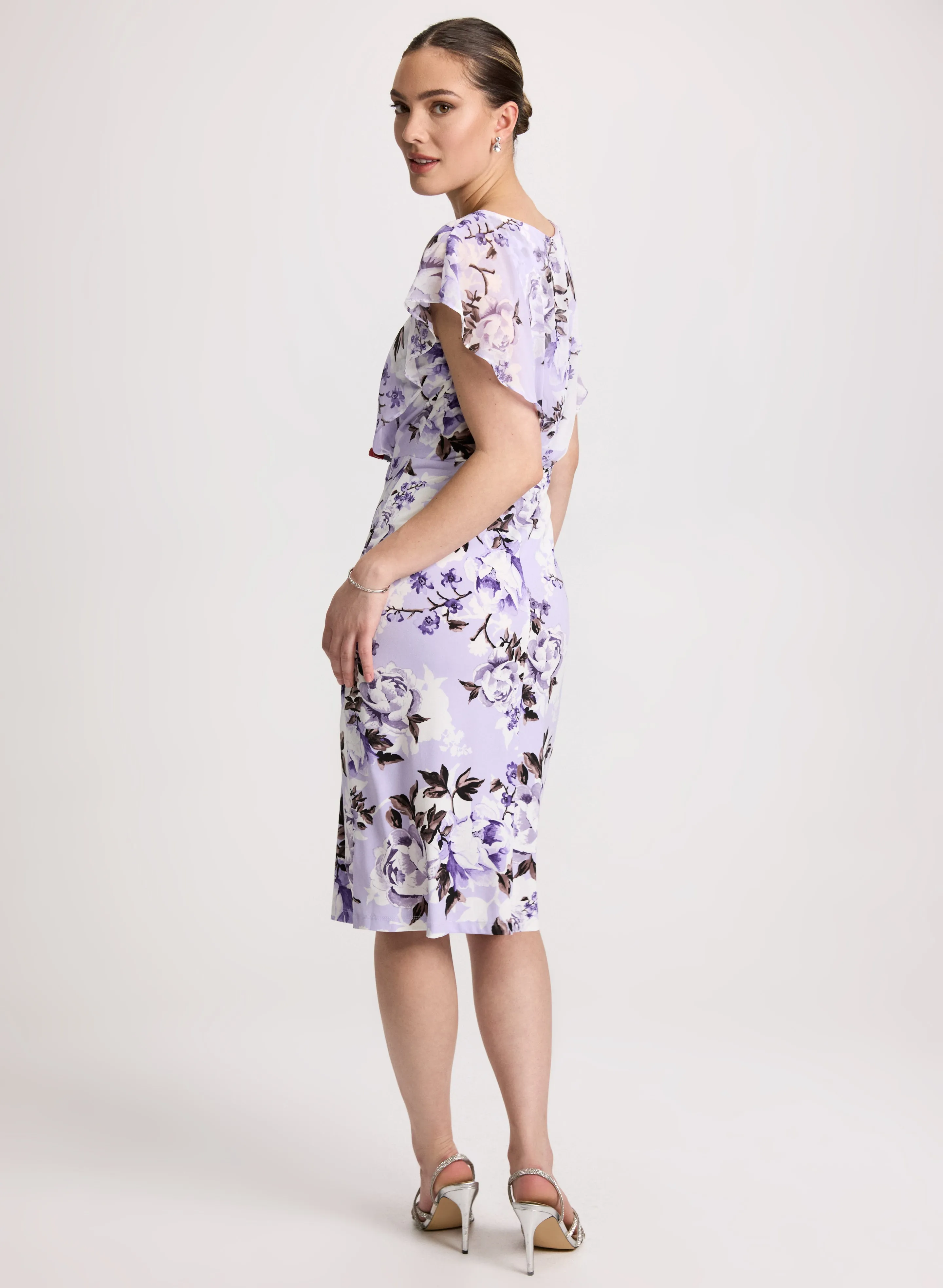 Ruffled Floral Midi Dress sold by Laura product image thumbnail 3