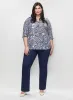 Balloon Sleeve Paisley Top & Pull-On Bootcut Jeans sold by Laura