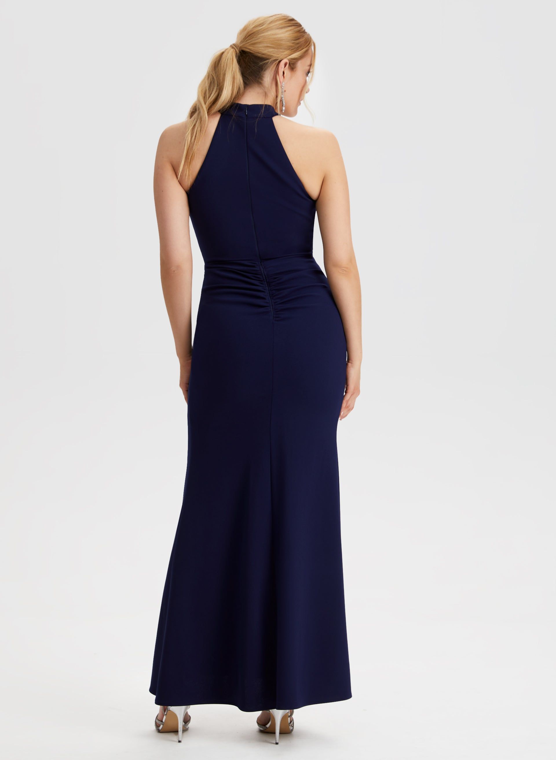 Side Flounce Halter Neck Dress sold by Laura product image thumbnail 2