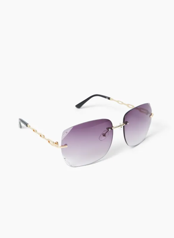 Square Frame Gradient Sunglasses sold by Laura
