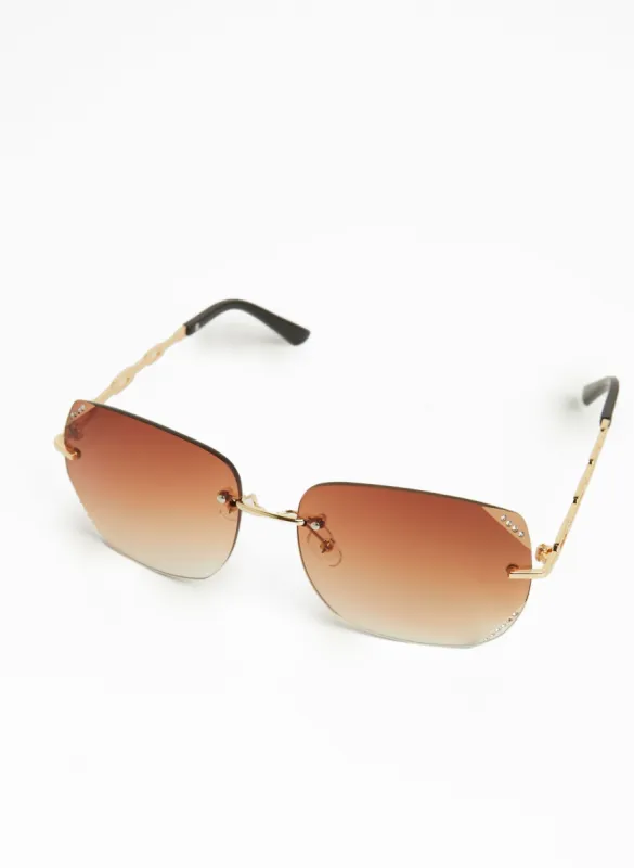 Square Frame Gradient Sunglasses sold by Laura