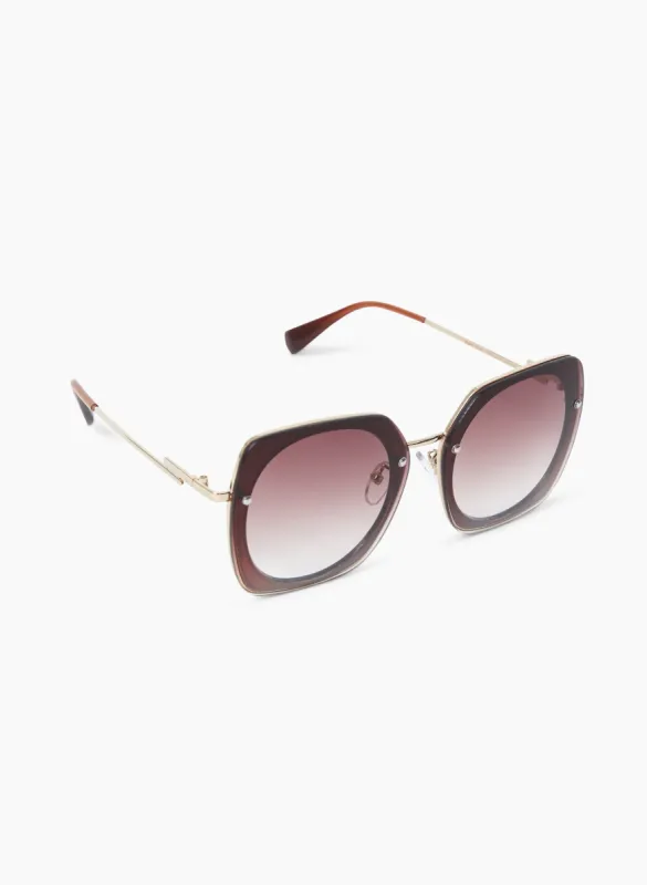 Oversized Wire Frame Sunglasses sold by Laura