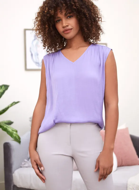 Sleeveless V-Neck Blouse sold by Laura
