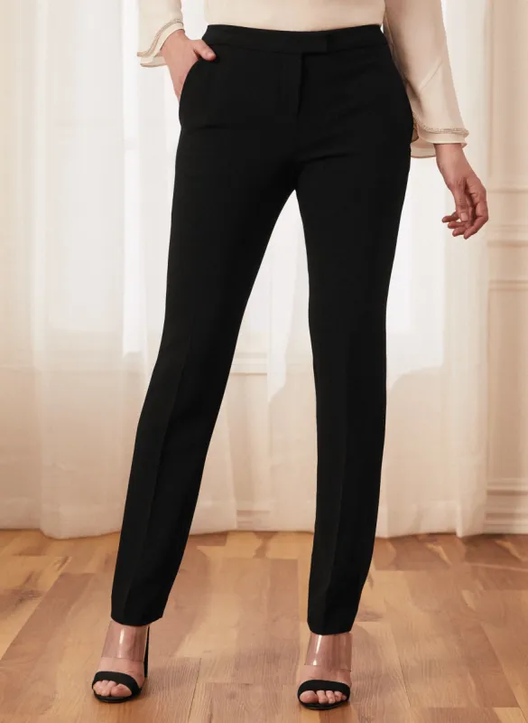 Louben - Pleated Straight Leg Pants sold by Laura