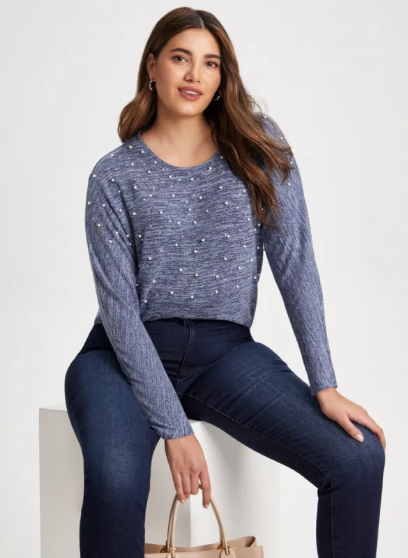 Embellished Long Sleeve Top sold by Laura