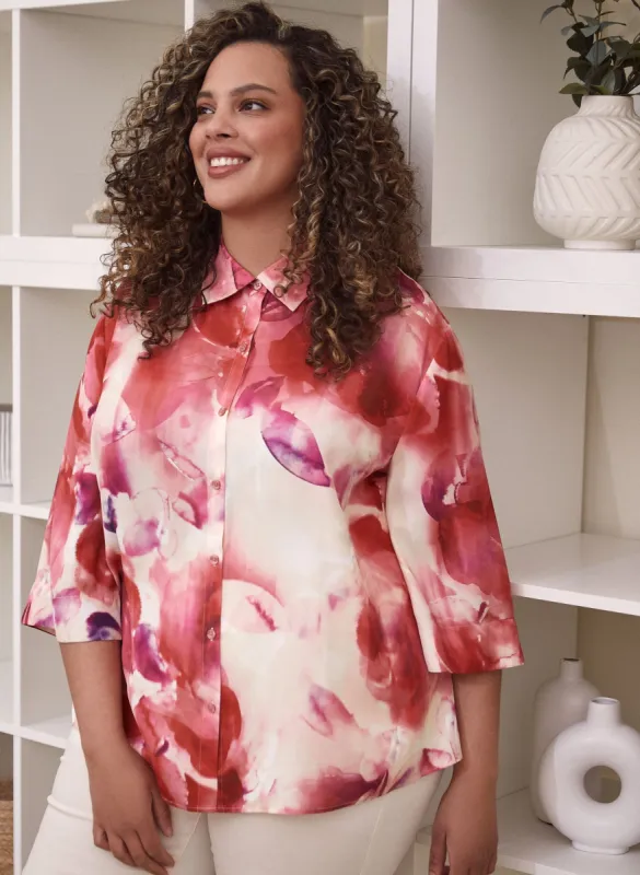 Watercolour Print Blouse sold by Laura
