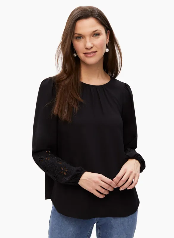 Abstract Floral Print Tee sold by Laura