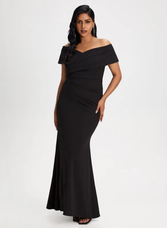 Bardot Neck Off-the-Shoulder Dress sold by Laura