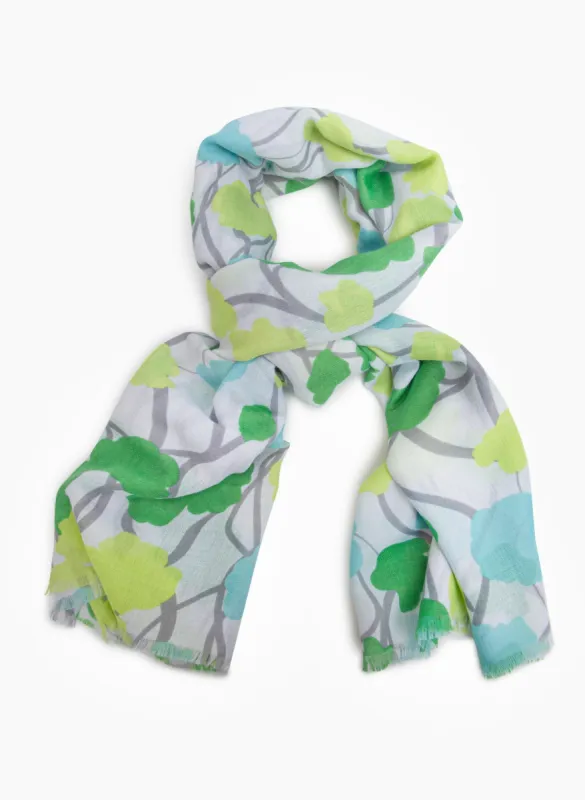 Abstract Flower Motif Scarf sold by Laura