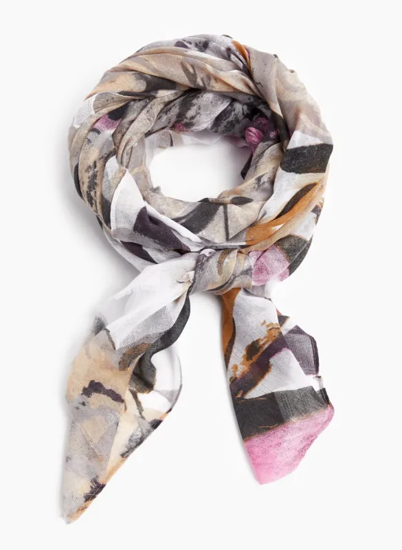 Abstract Floral Motif Scarf sold by Laura