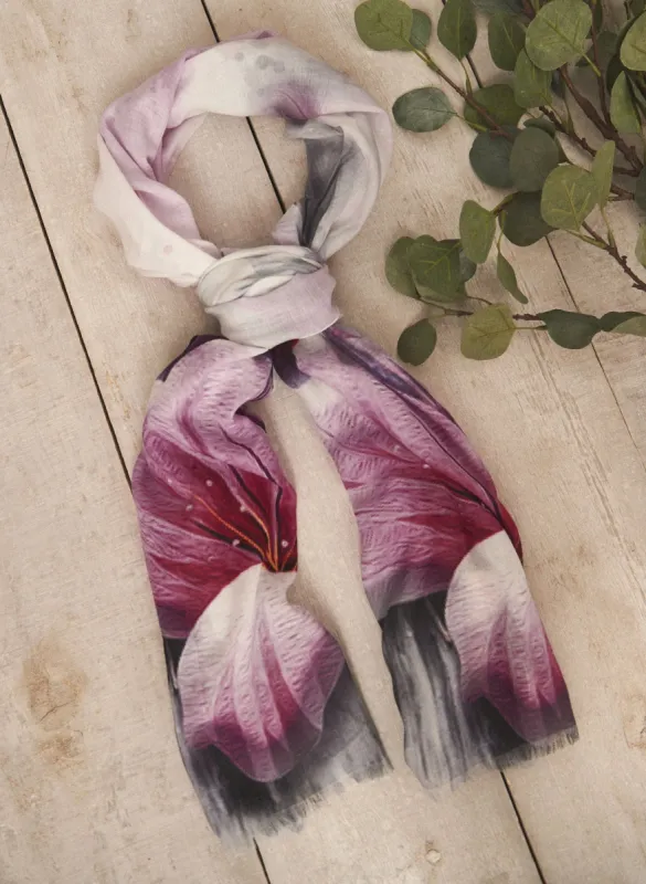 Floral Print Scarf sold by Laura