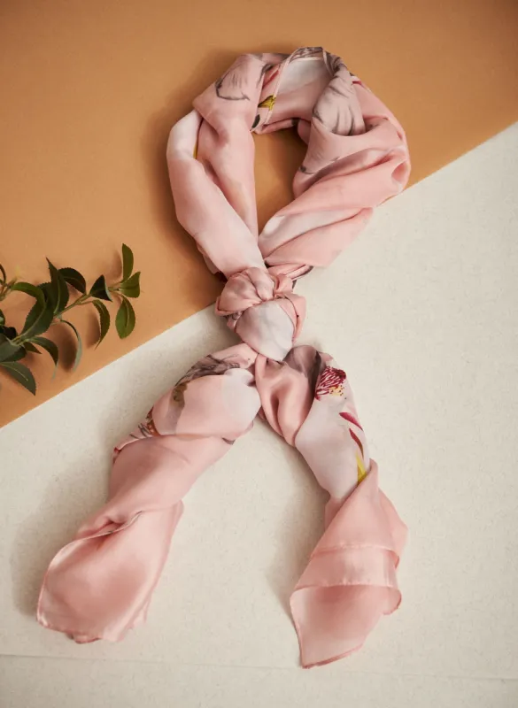 Cherry Blossom Print Scarf sold by Laura