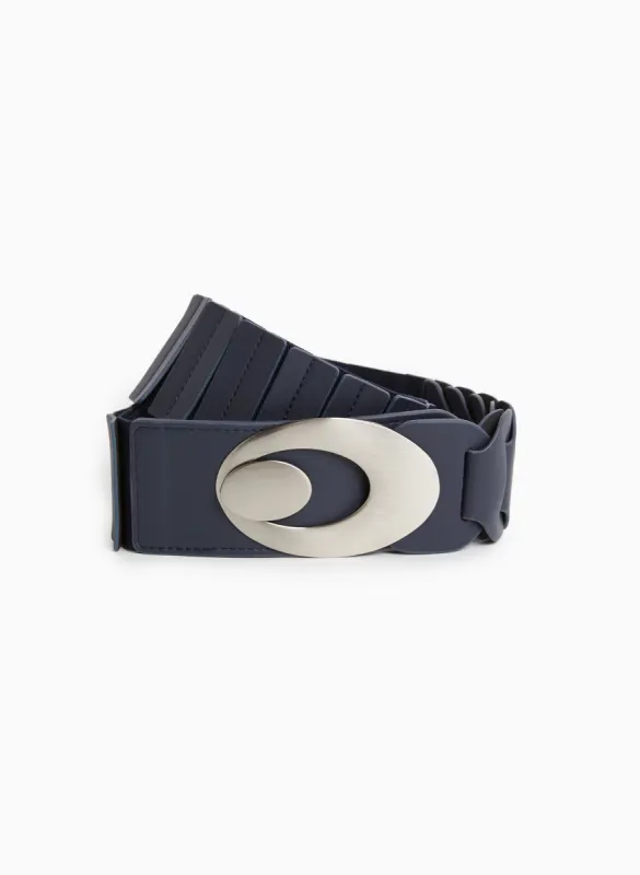 Oval Buckle Elastic Belt sold by Laura